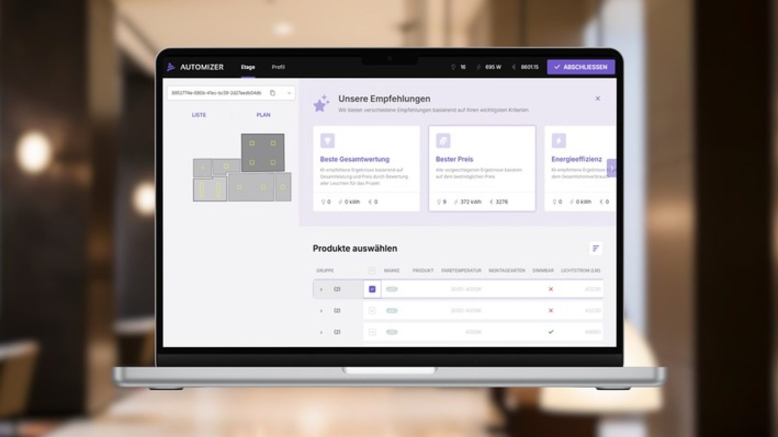 Der Relux Automizer ermöglicht es, einfache normative Lichtplanungen selbst zu erstellen. / Weiterer Text über ots und www.presseportal.de/nr/77310 / Die Verwendung dieses Bildes für redaktionelle Zwecke ist unter Beachtung aller mitgeteilten Nutzungsbedingungen zulässig und dann auch honorarfrei. Veröffentlichung ausschließlich mit Bildrechte-Hinweis.