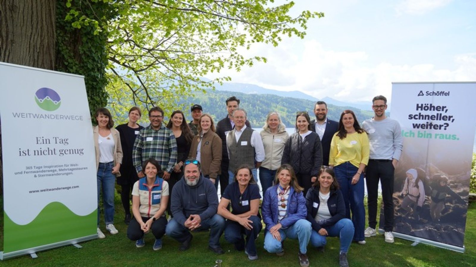 Teilnehmer:innen des Impulstags Weitwandern in Millstatt.