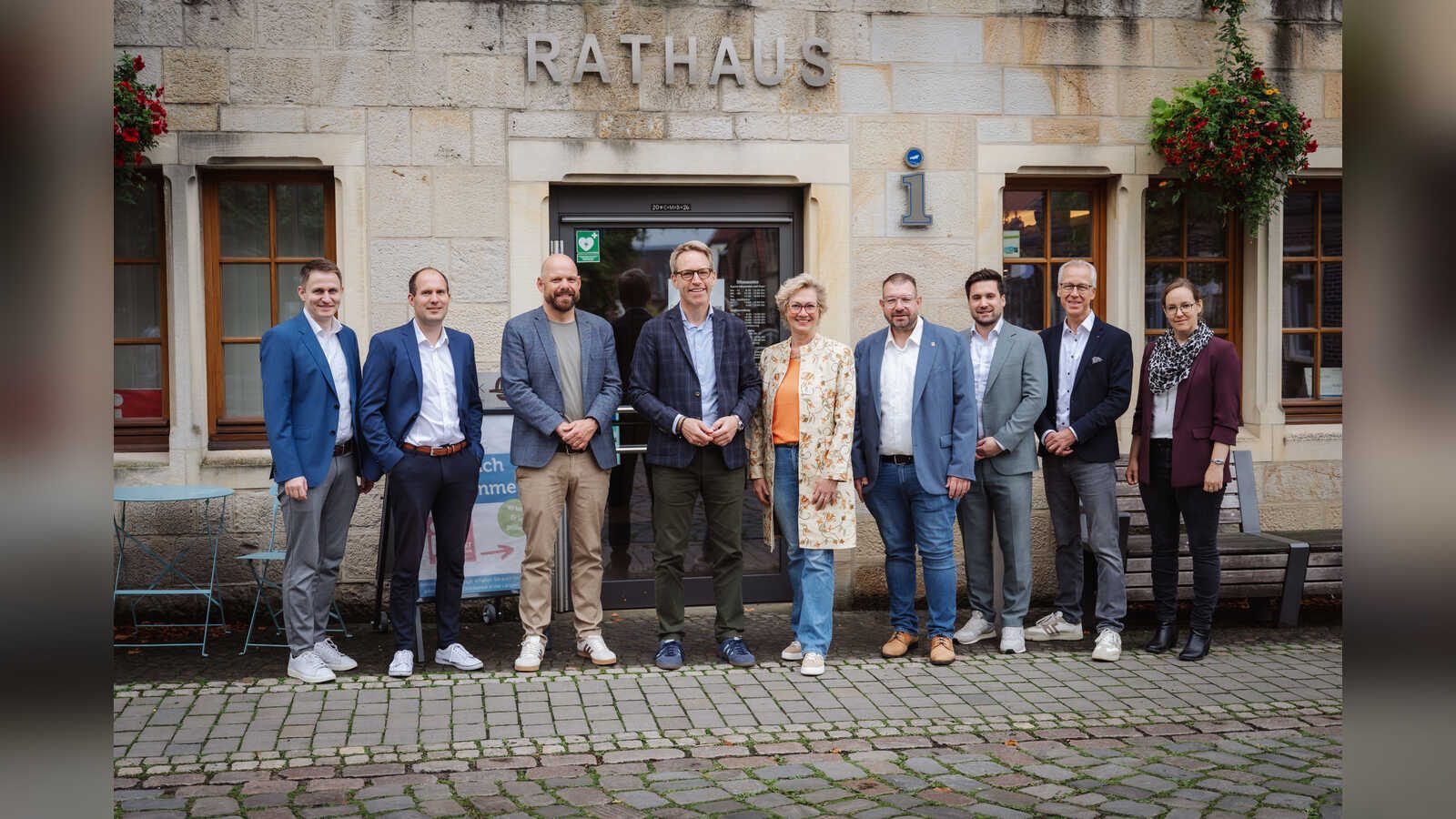 Kämmerinnen und Kämmerer aus dem Kreis Coesfeld im Gespräch mit Bundestagsabgeordnetem Marc Henrichmann im Billerbecker Rathaus