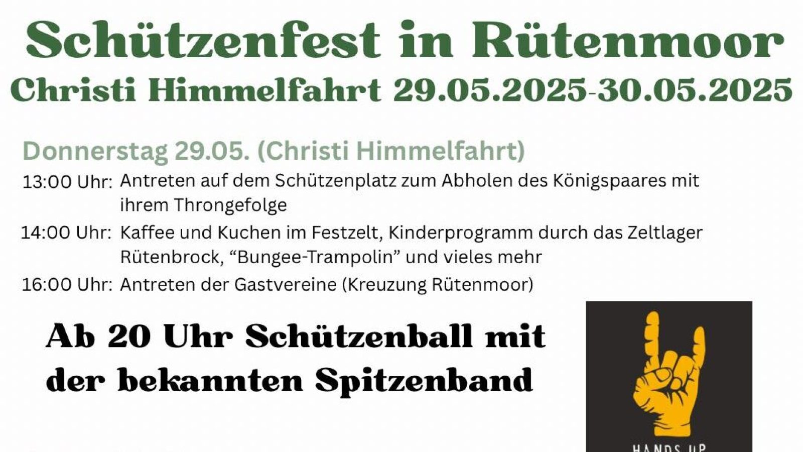 Schützenfest in Rütenmoor