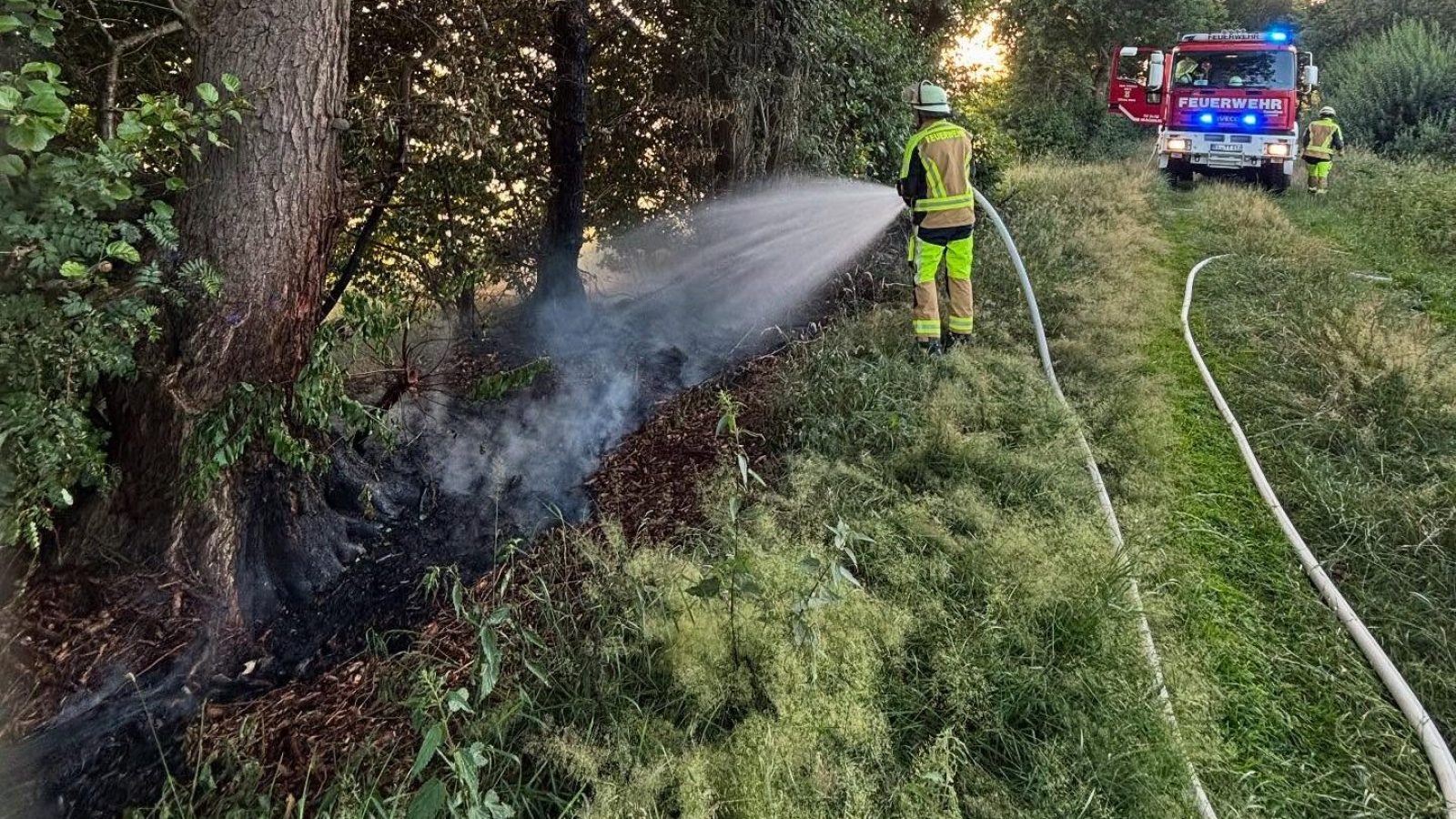 Feuer in Bockholte schnell unter Kontrolle