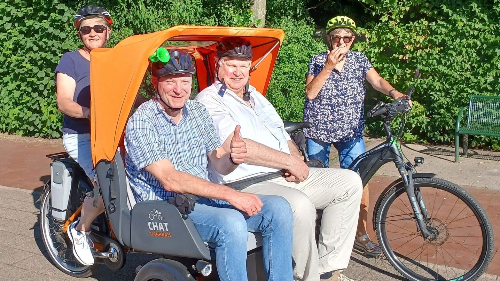 Rikscha-Fahrten für Senioren