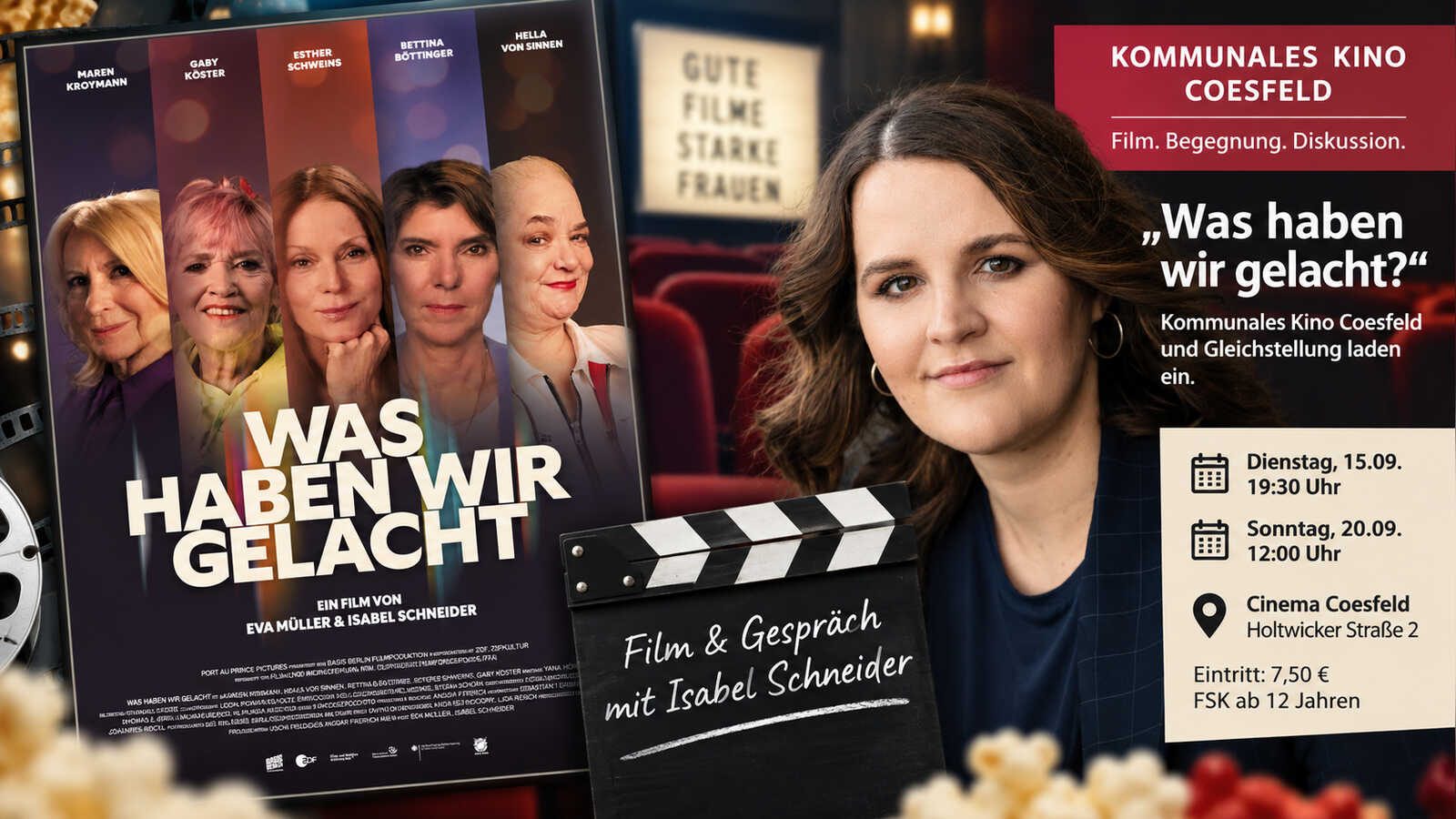 Regisseurin Isabel Schneider, Pressefoto zum Film „Was haben wir gelacht“