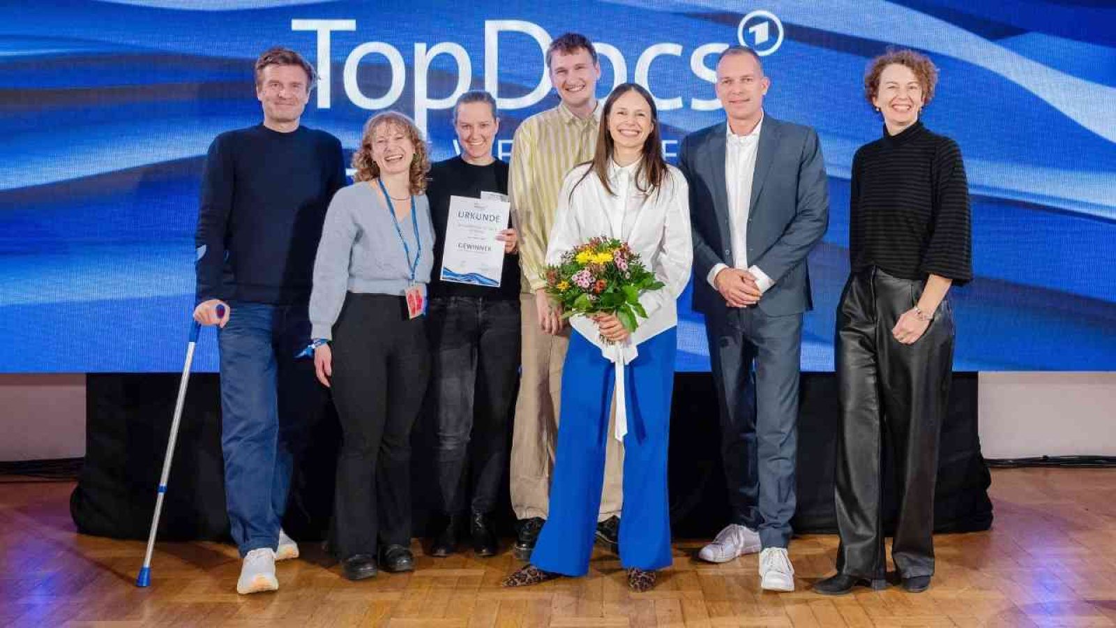 ARD TopDocs 2025 – Gewinnerfoto Preisträger des ARD TopDocs 2025 bei der Preisverleihung