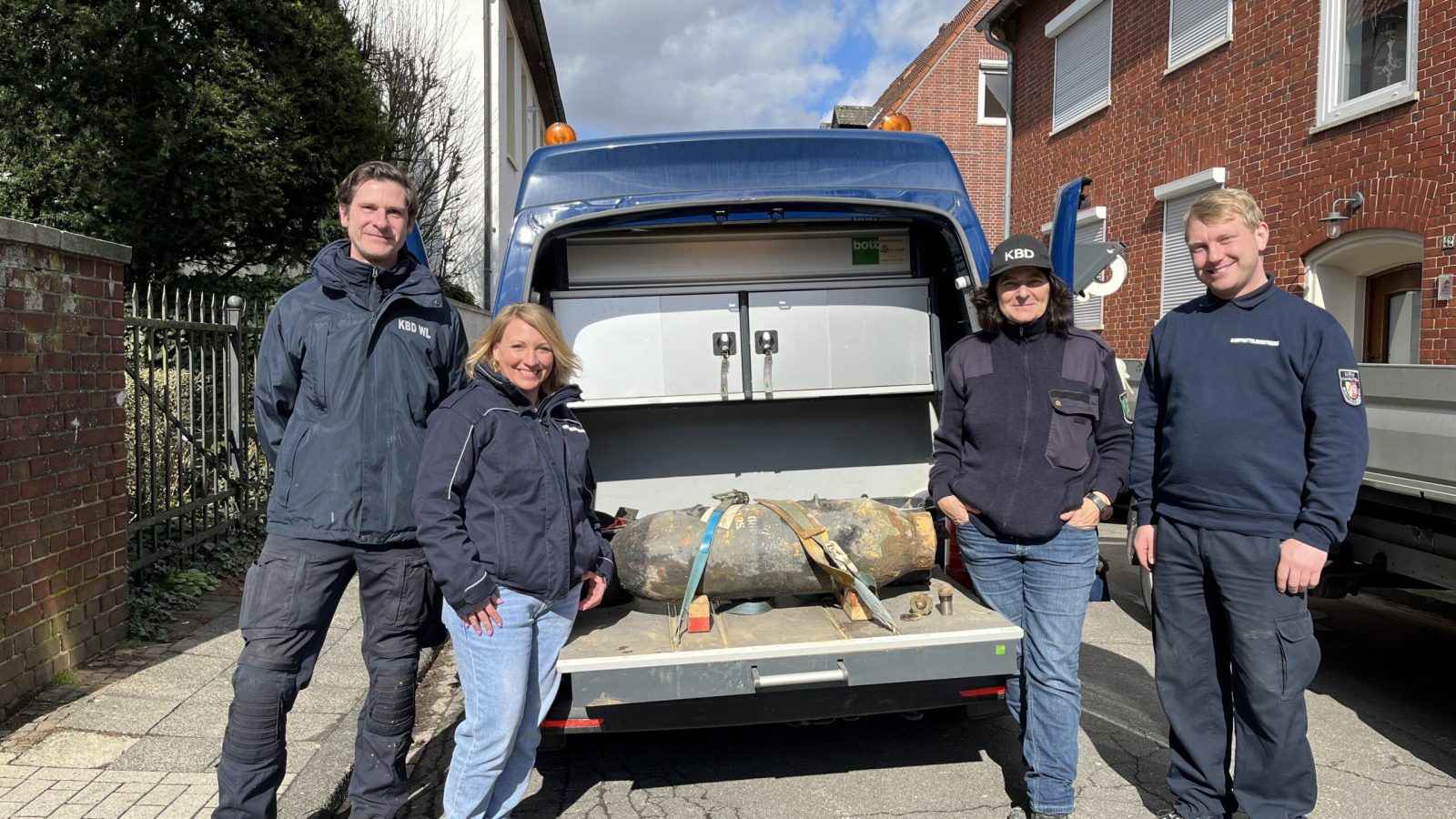 Abschlussfoto Bombenentschärfung Schützenring mit BRArnsberg (c) Stadt Coesfeld