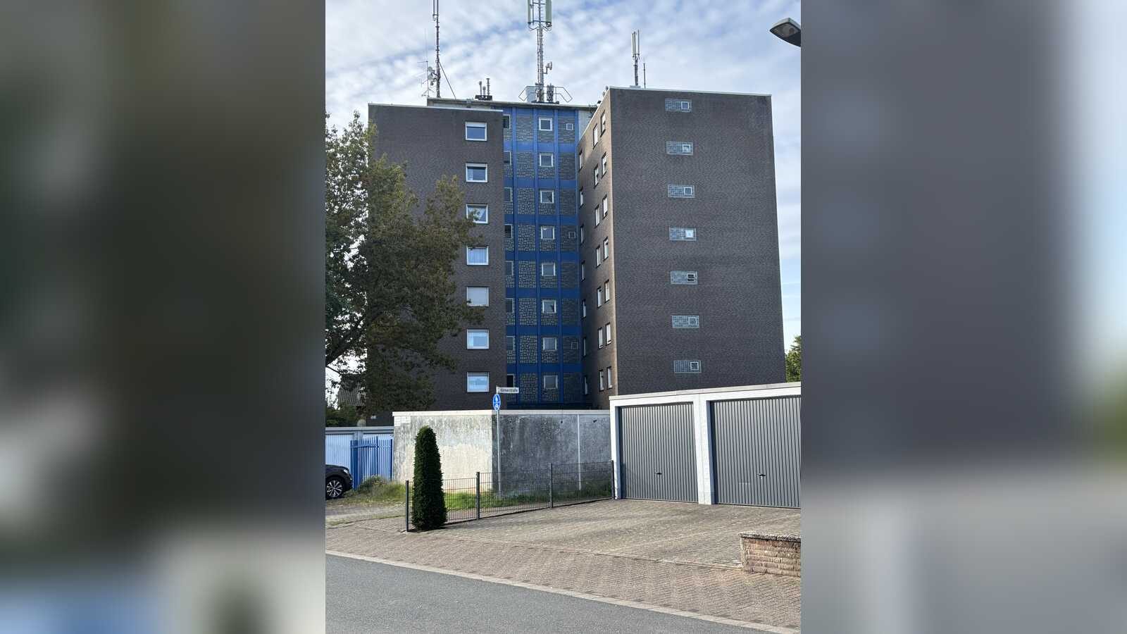 Das Hochhaus Achtstock an der Kleiststraße in Rhede