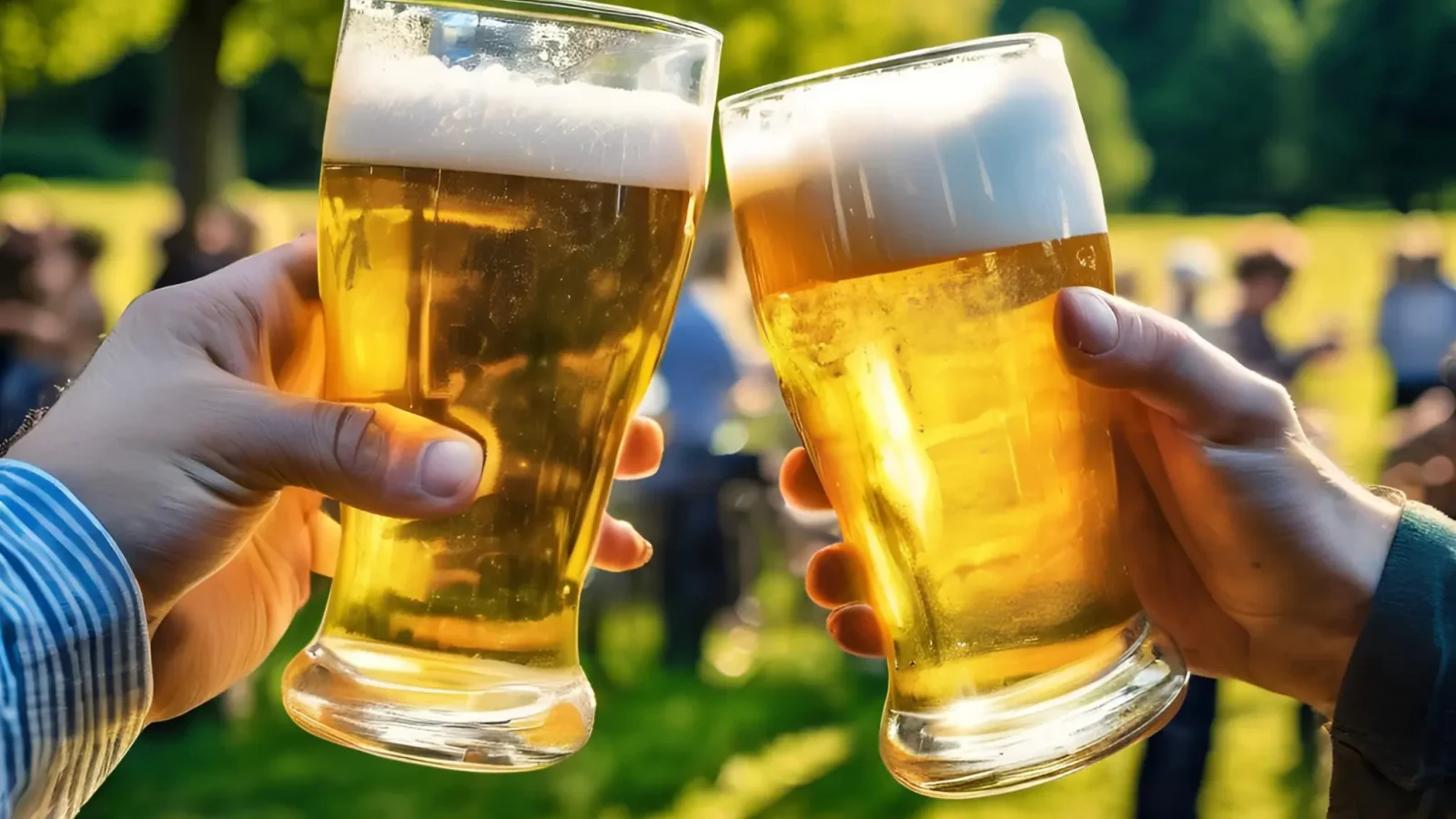 Anstoßen Bier