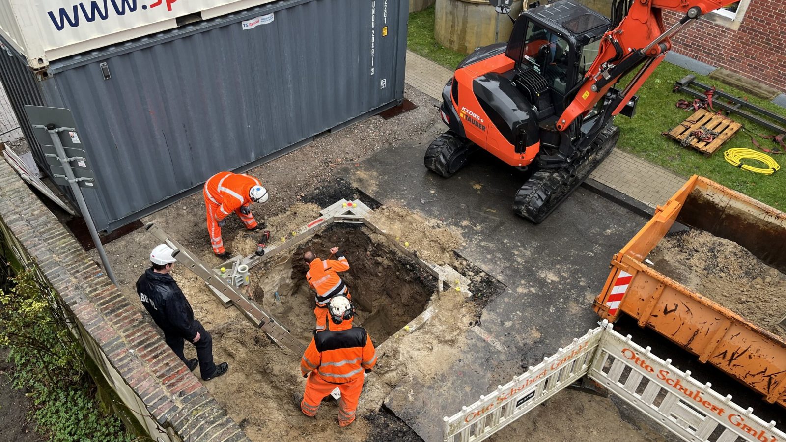 Aufgrabung Verdachtspunkt Schützenring (c) Stadt Coesfeld