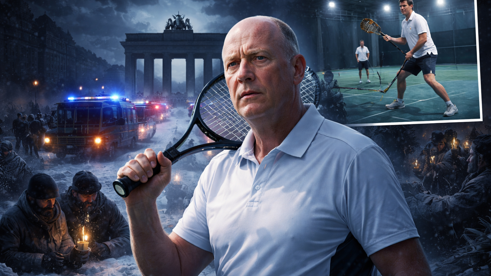 Berlin im Dunkeln-Kai Wegner im Fokus