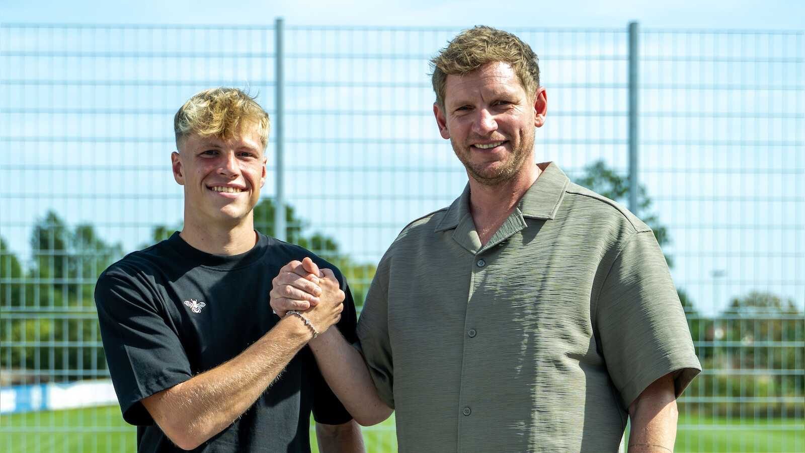 Leon Mergner im Trikot des 1. FC Magdeburg