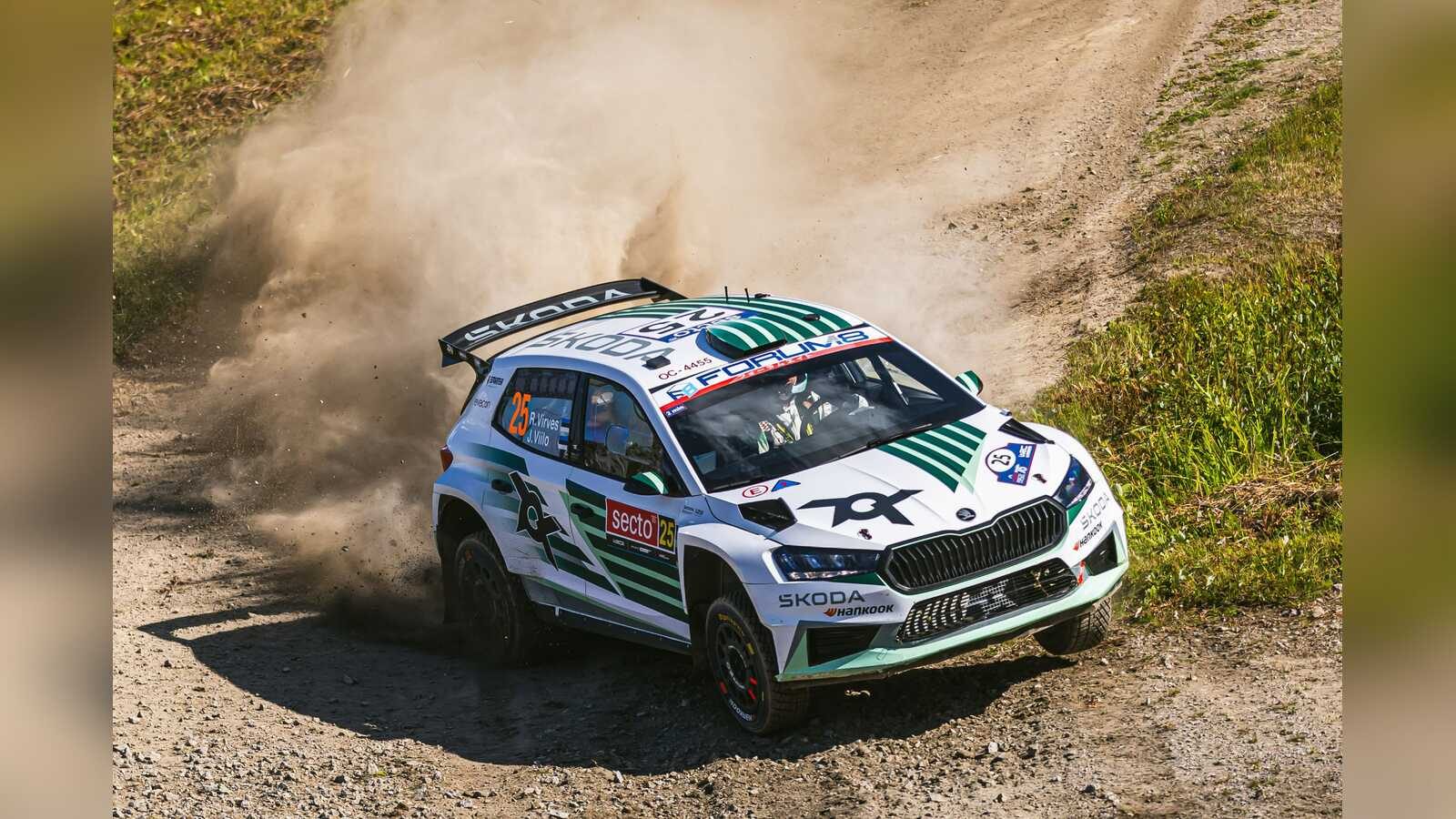Škoda Fabia RS Rally2 des Toksport WRT-Teams von Robert Virves und Jakko Viilo bei der WRC2