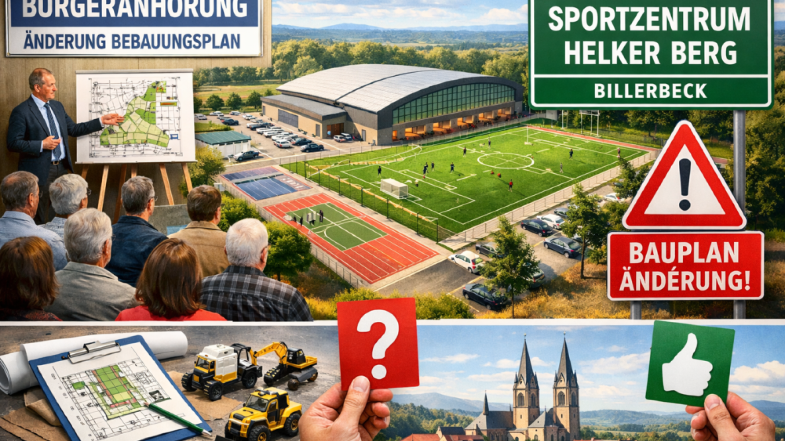 Bürgeranhörung zum Sportzentrum in Billerbeck