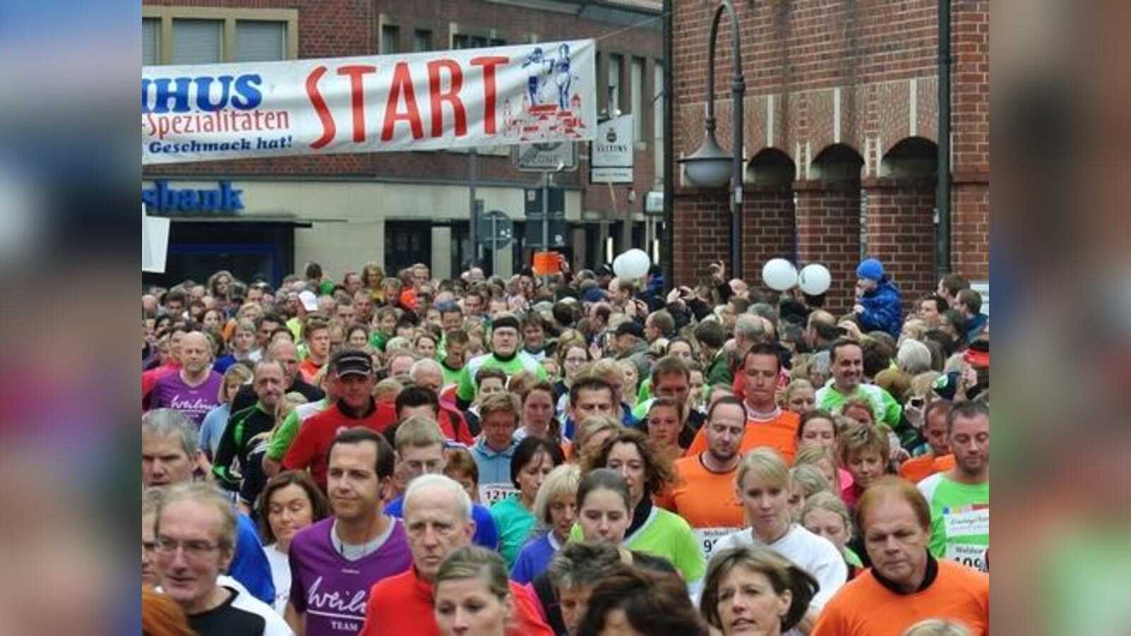 Läuferinnen und Läufer beim Citylauf der DJK Eintracht Coesfeld