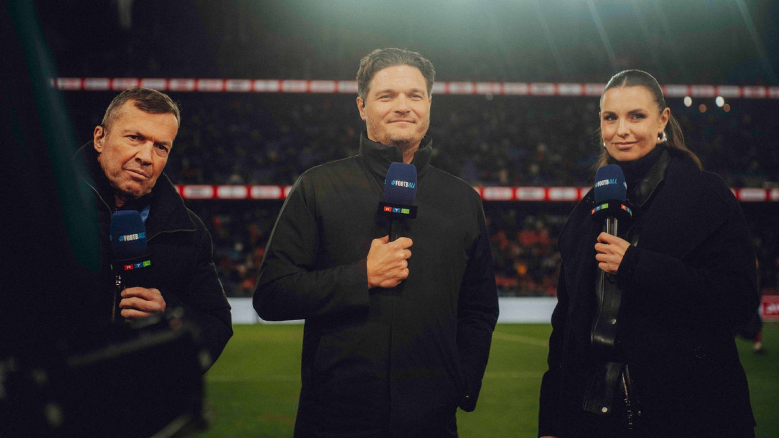 Lothar Matthäus, Edin Terzi und Laura Wontorra

+++ Die Verwendung des sendungsbezogenen Materials ist nur mit dem Hinweis und Verlinkung auf RTL+ gestattet. +++