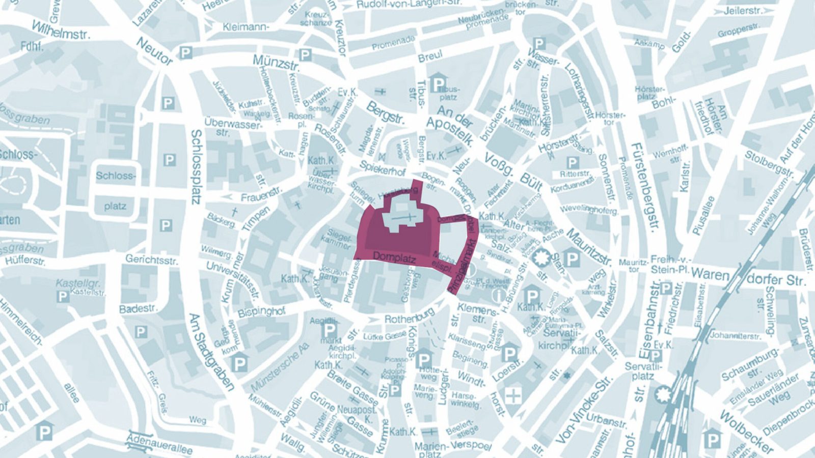 Die Stadt Münster verbietet in der Silvesternacht 2025:2026 am Domplatz und Prinzipalmarkt das Abbrennen, Abschießen und Mitführen von Pyrotechnik