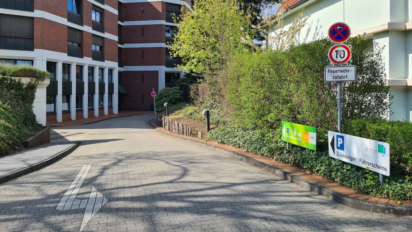 Einfahrt Kreishaus Nordhorn