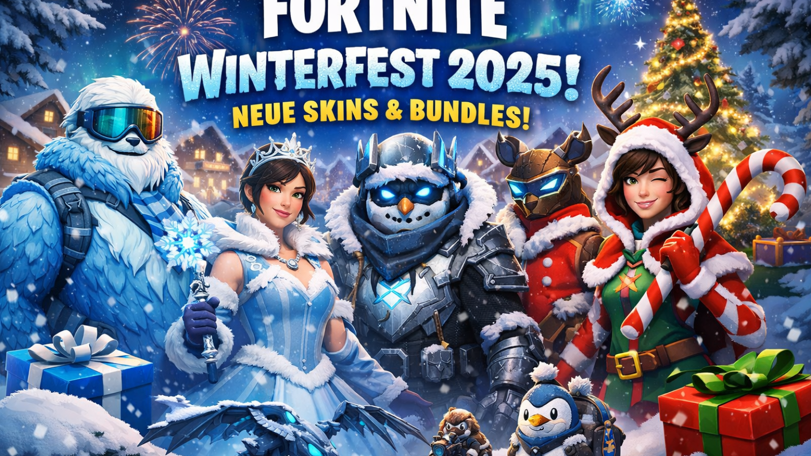 Fortnite Winterfest 2025 mit neuen Skins und Bundles