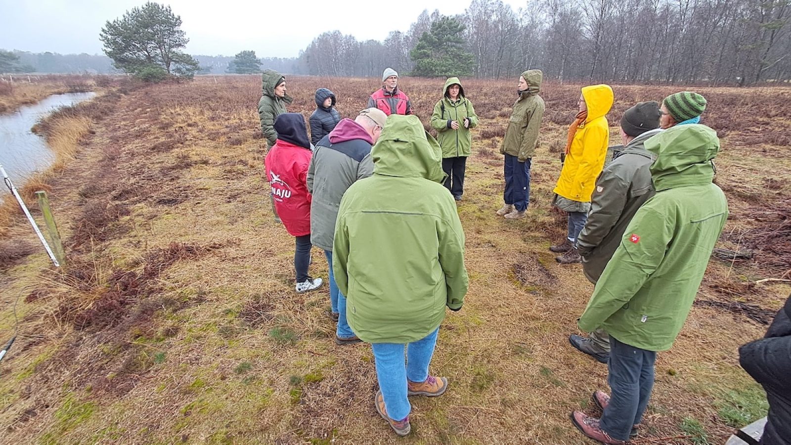 Gruppe im Moormuseum