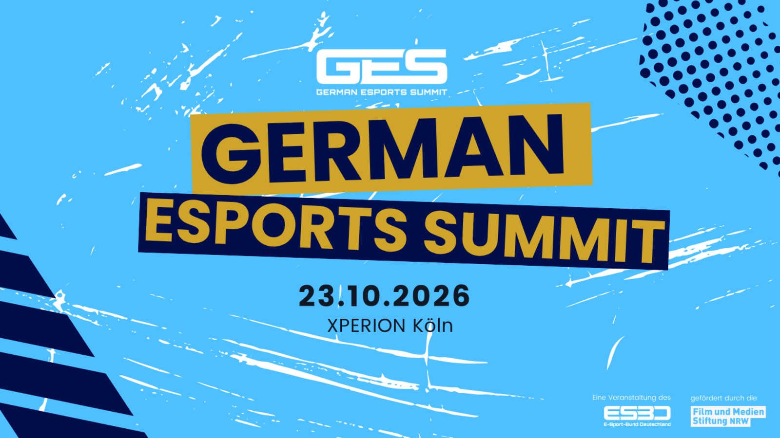Grafik zum German Esports Summit 2026 in Köln