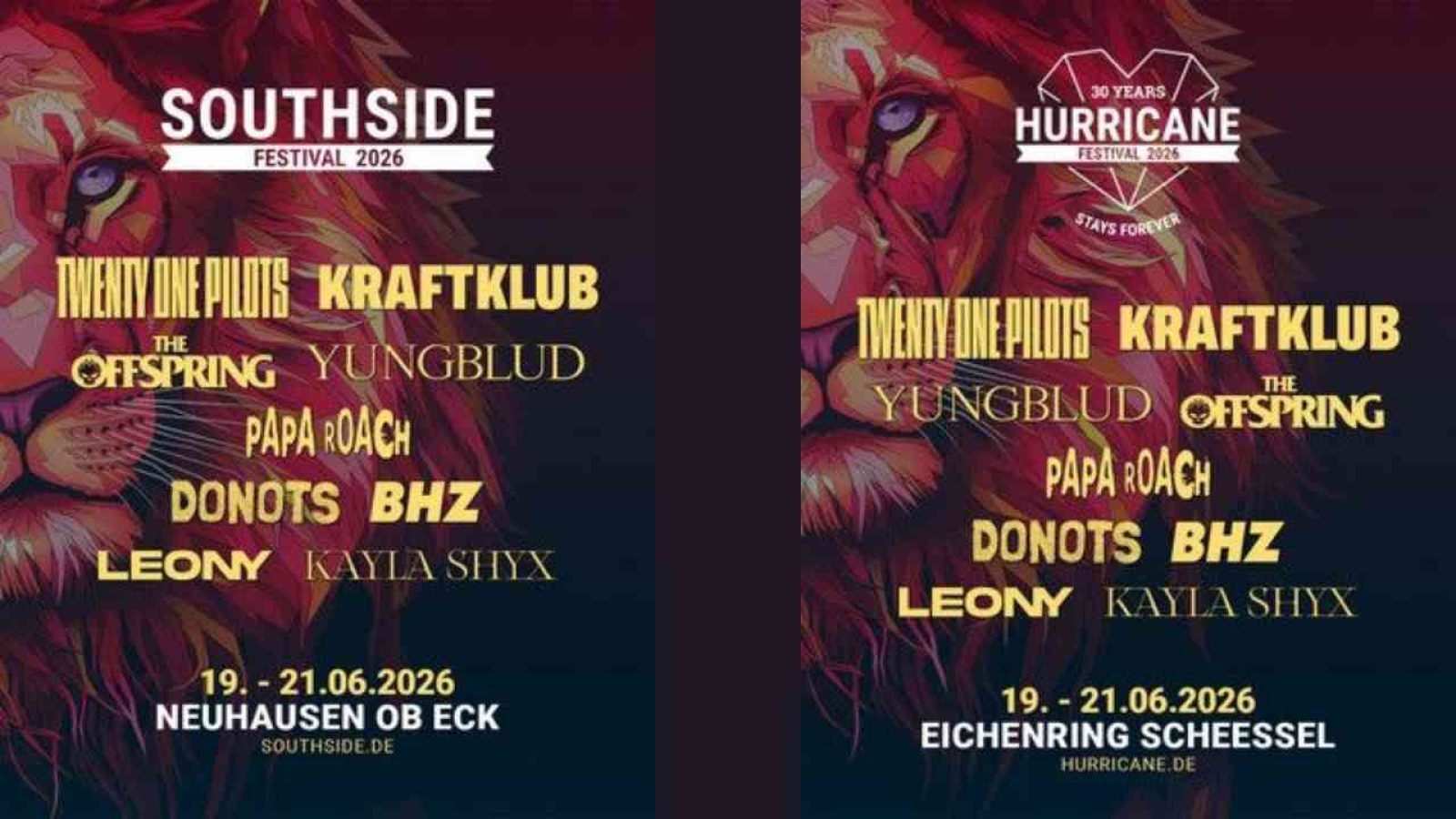 Hurricane und Southside