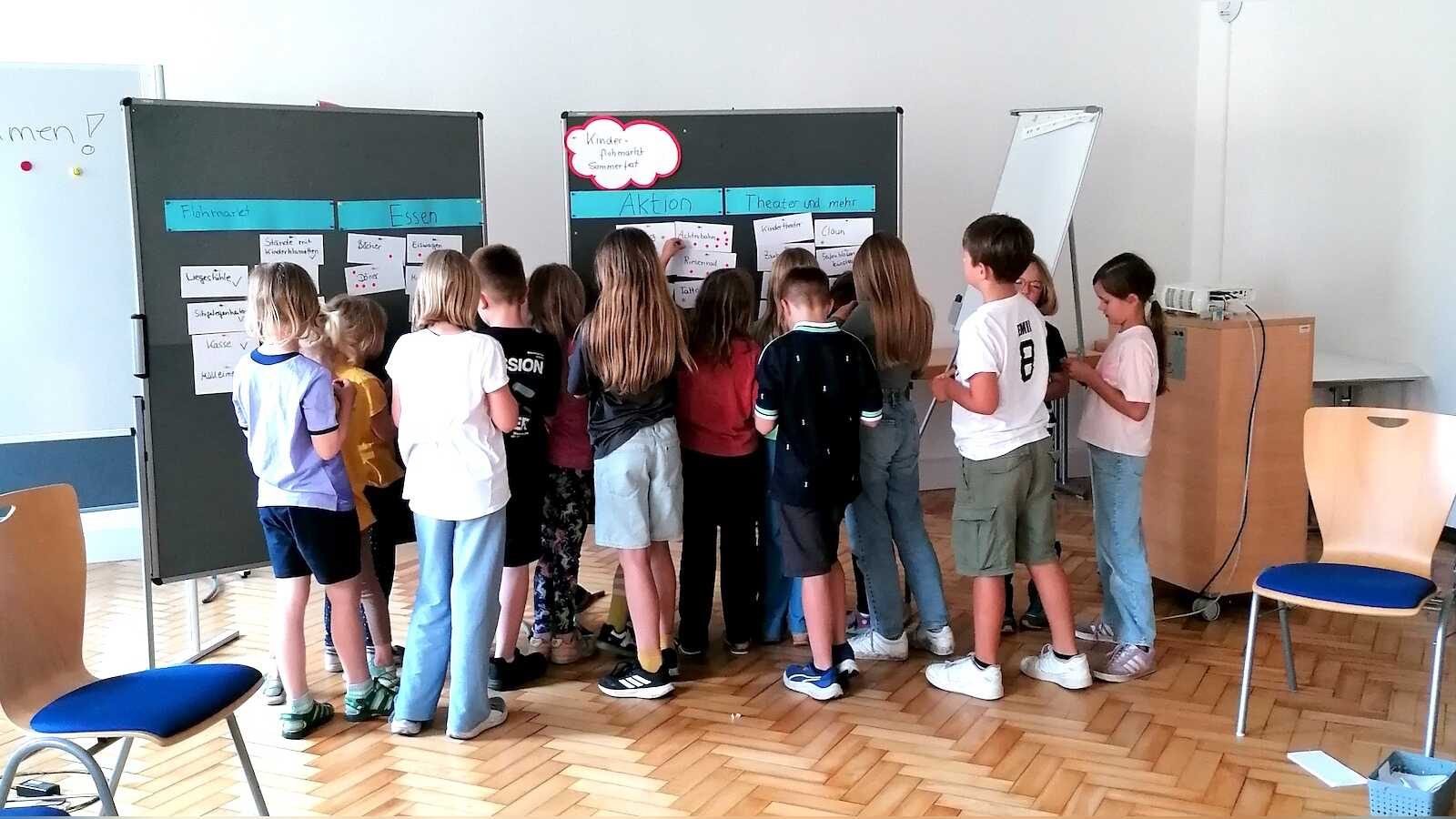 Mitglieder des Kinderexpertenrats der Stadt Coesfeld bei der Planung