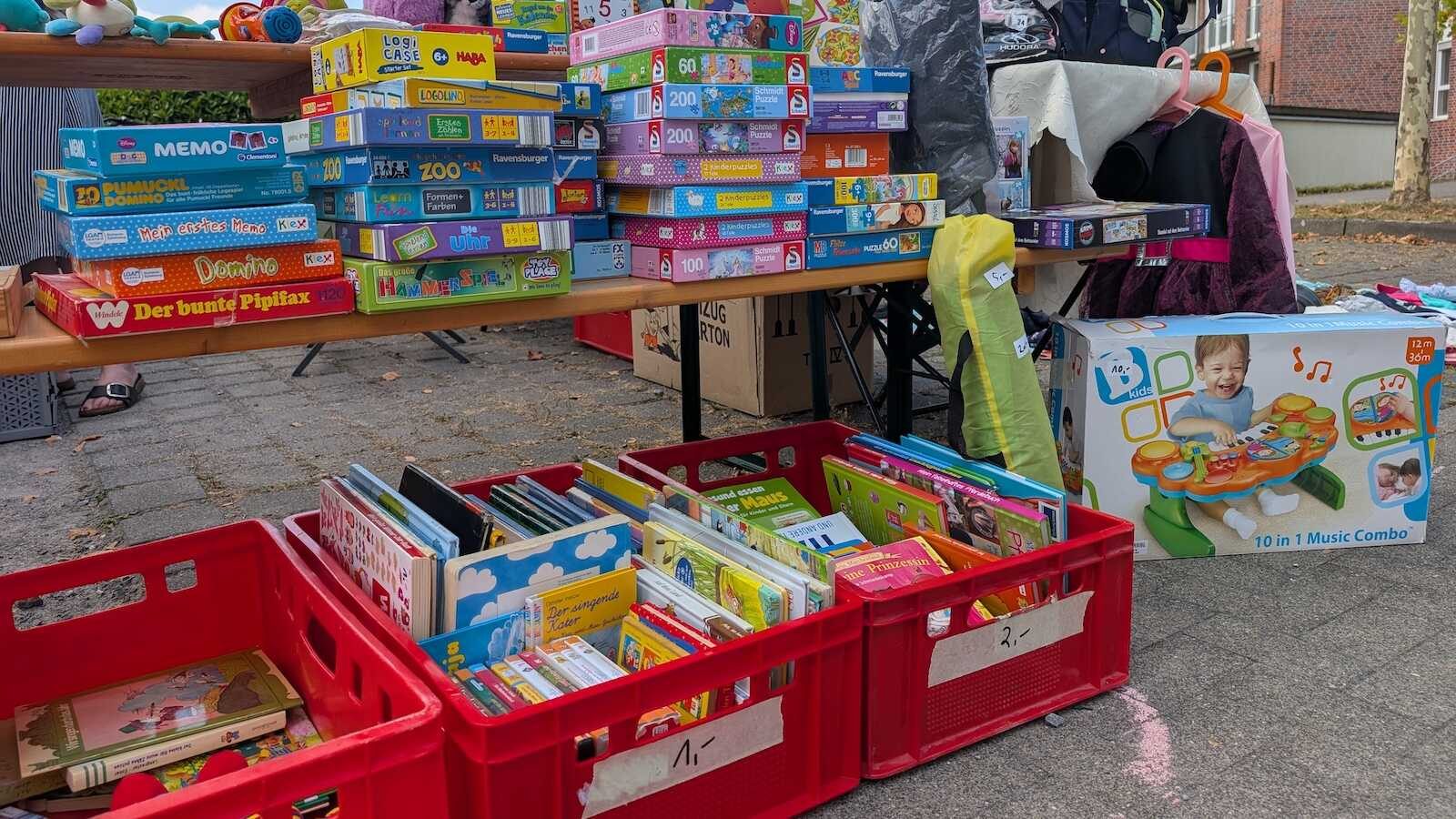 Kinderflohmarkt der Stadt Dülmen auf dem Bendix-Gelände