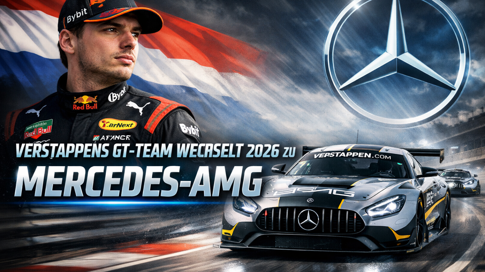 Max Verstappens GT-Team wechselt 2026 zu Mercedes-AMG