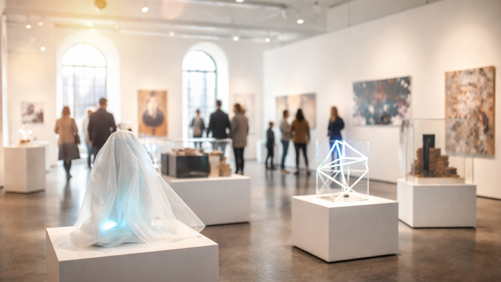 Moderne Kunst im Raumlicht