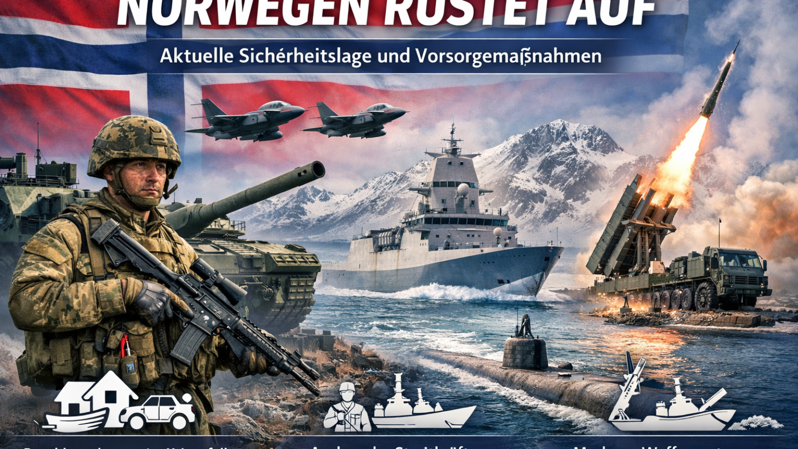 Norwegen erhöht militärische Bereitschaft wegen Russland-Spannungen