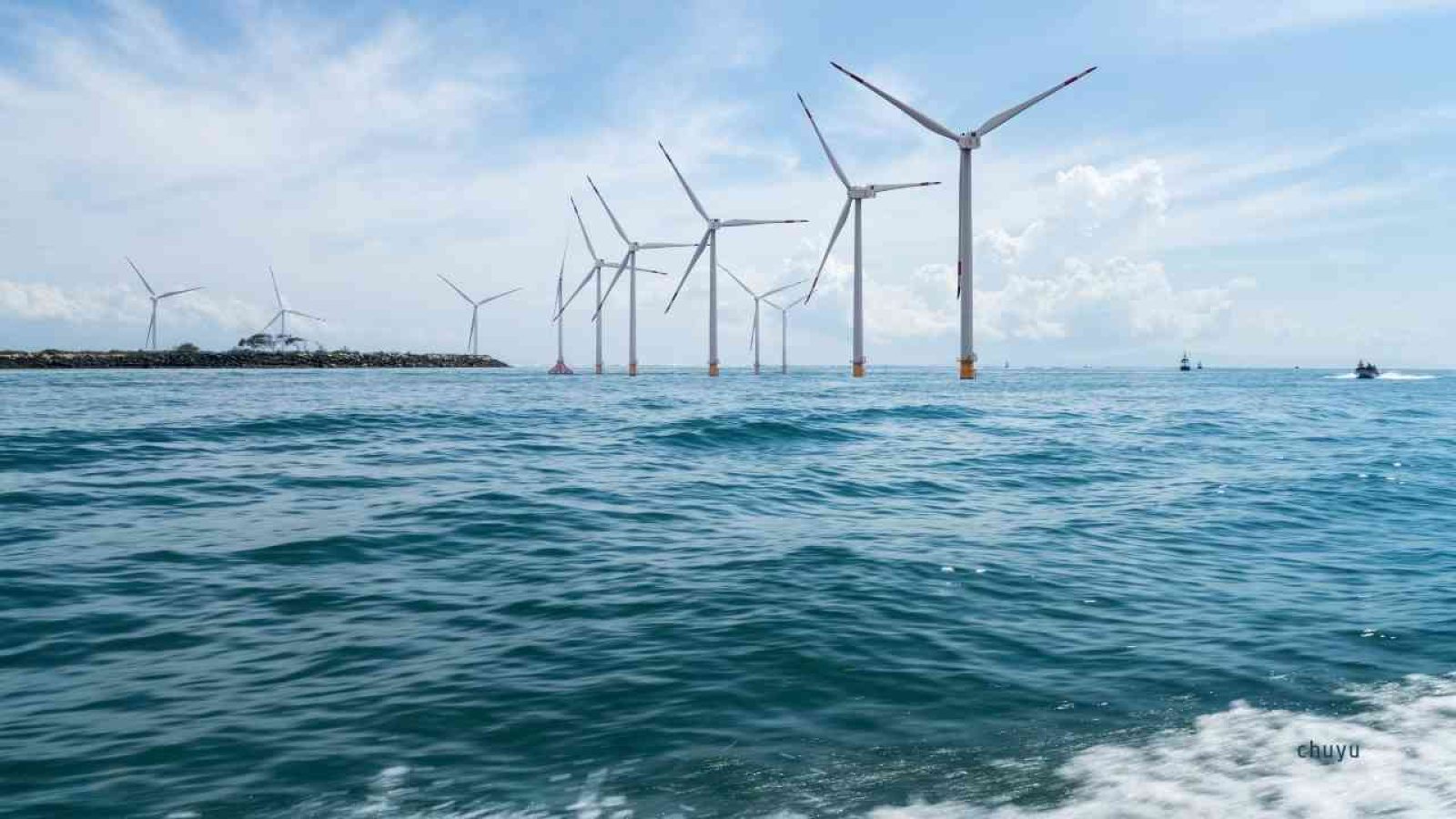 Windkraft auf See Offshore-Windpark in der Nordsee