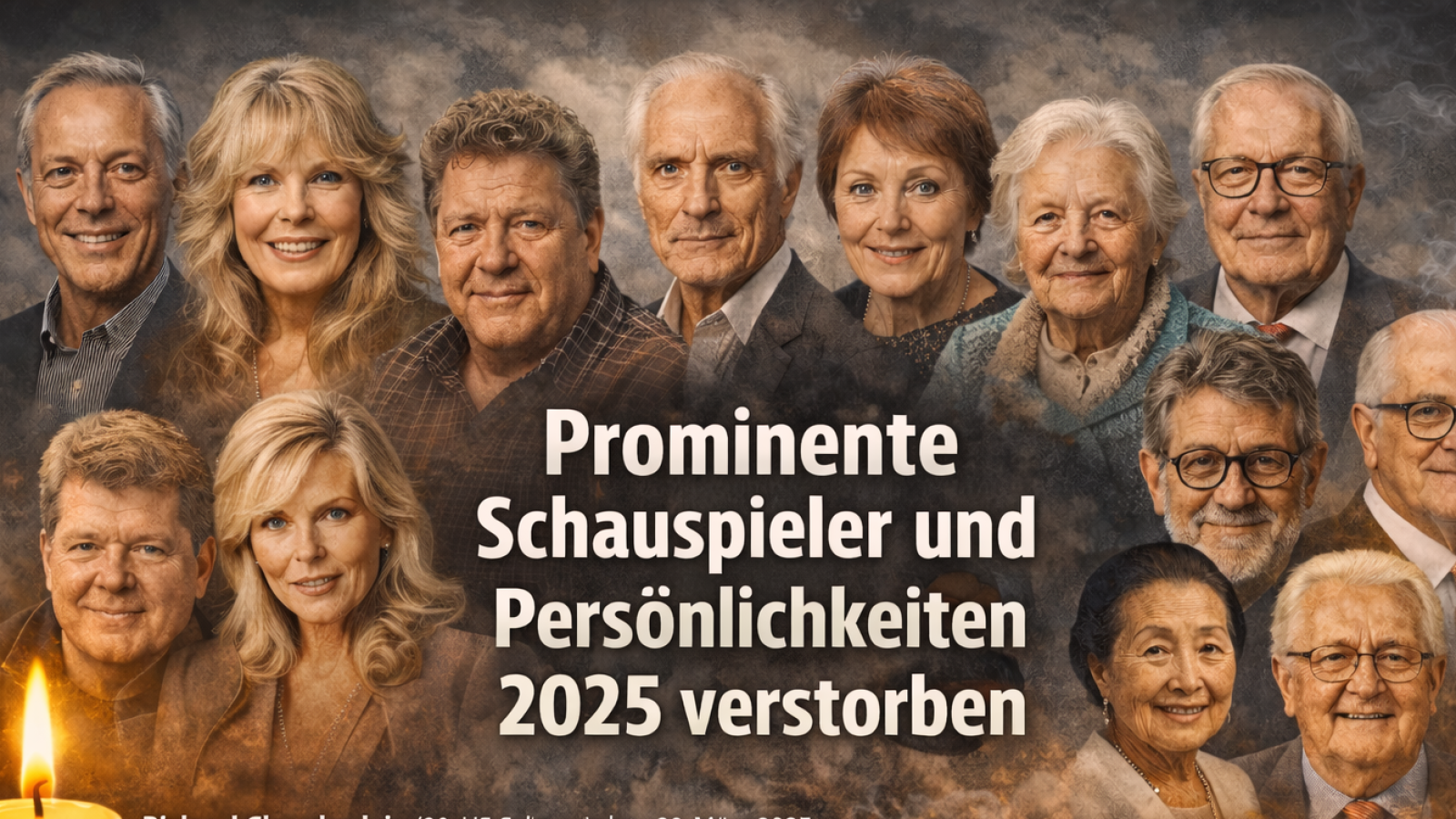 Prominente Schauspieler und Persönlichkeiten 2025 verstorben