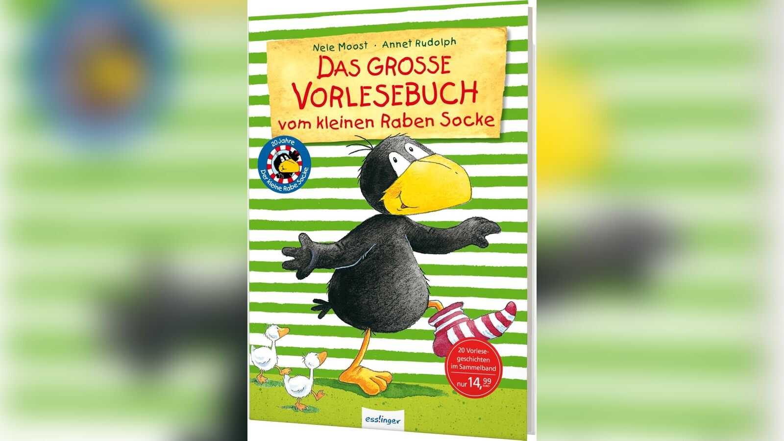 Buchcover „Alles gelernt oder Socke will auch in die Schule“ mit dem kleinen Raben Socke