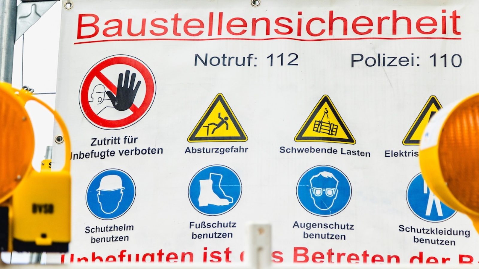 Sicherheit auf dem Bau