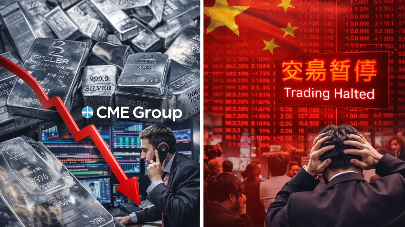 Silbermarkt-Eingriff und Handelspause