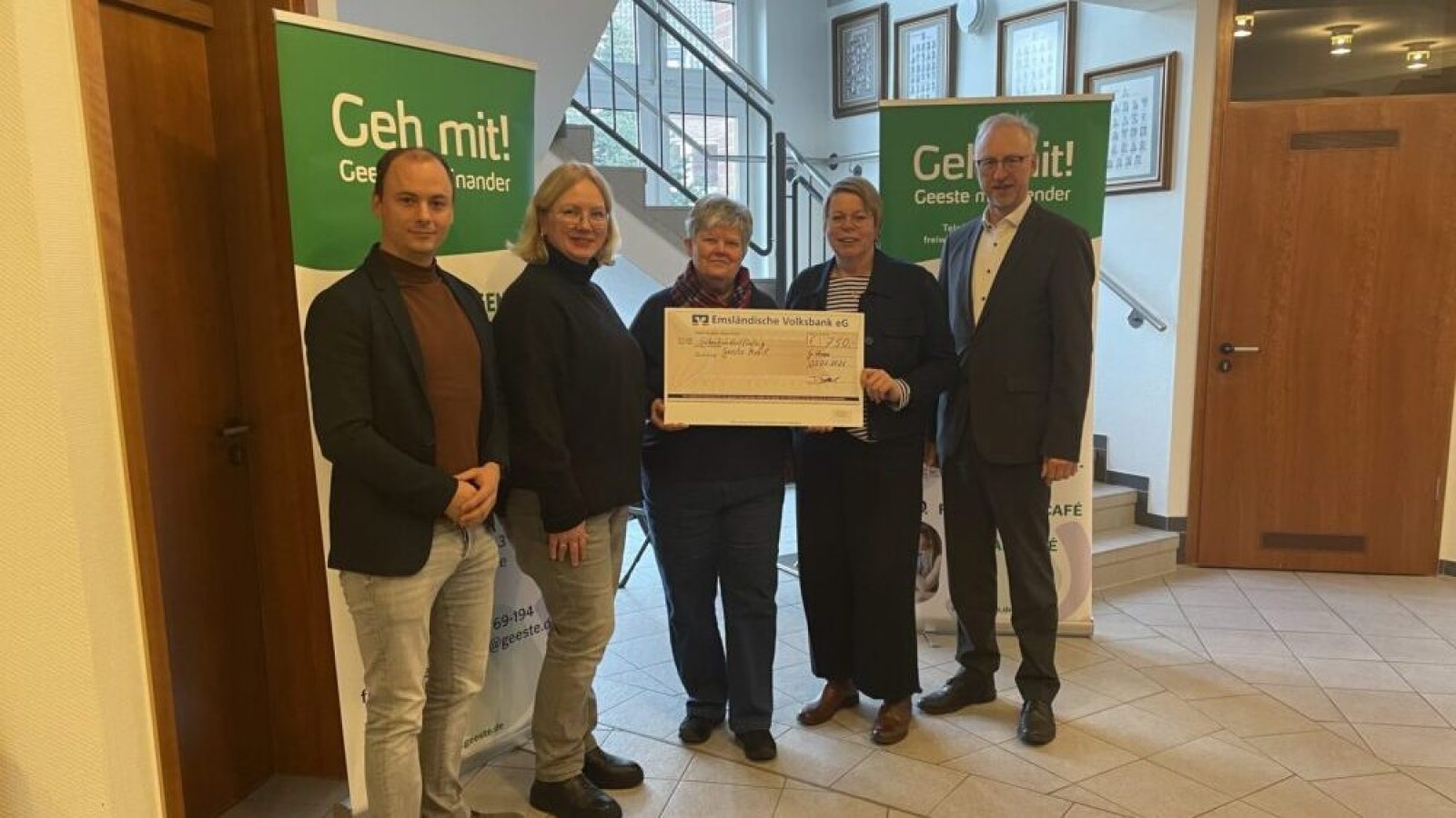 Spendenübergabe Chöre Geeste Mobil - Gemeind Geeste