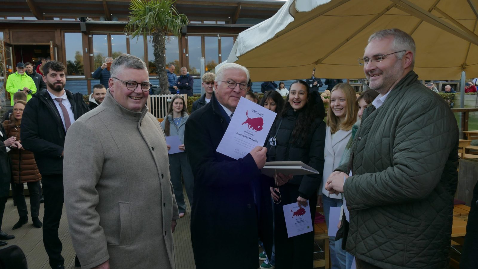 Bundespräsident zu Gast in der Zooschule des Tierpark Nordhorn