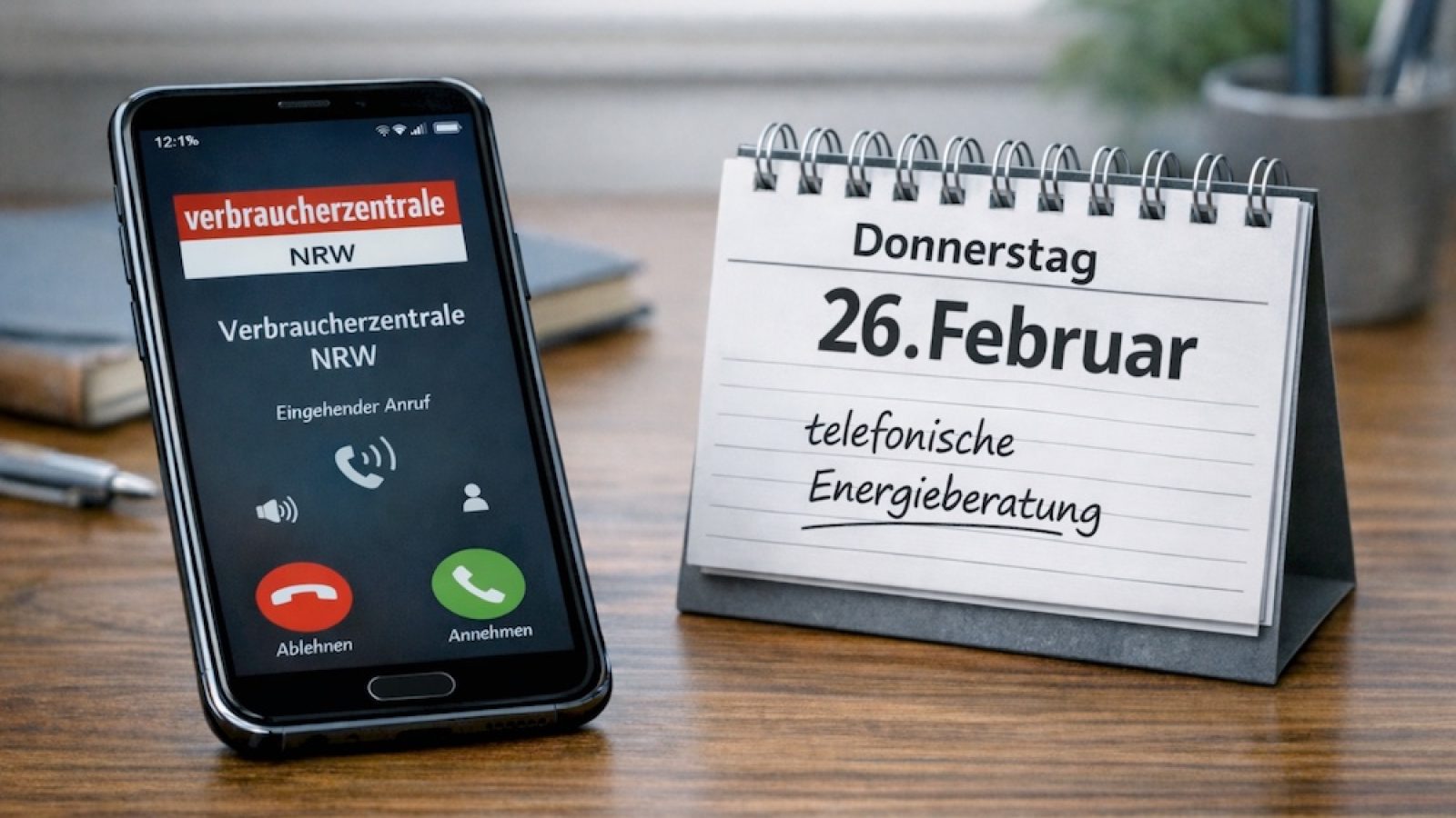 Telefon-Energieberatung Februar KI-generiert
