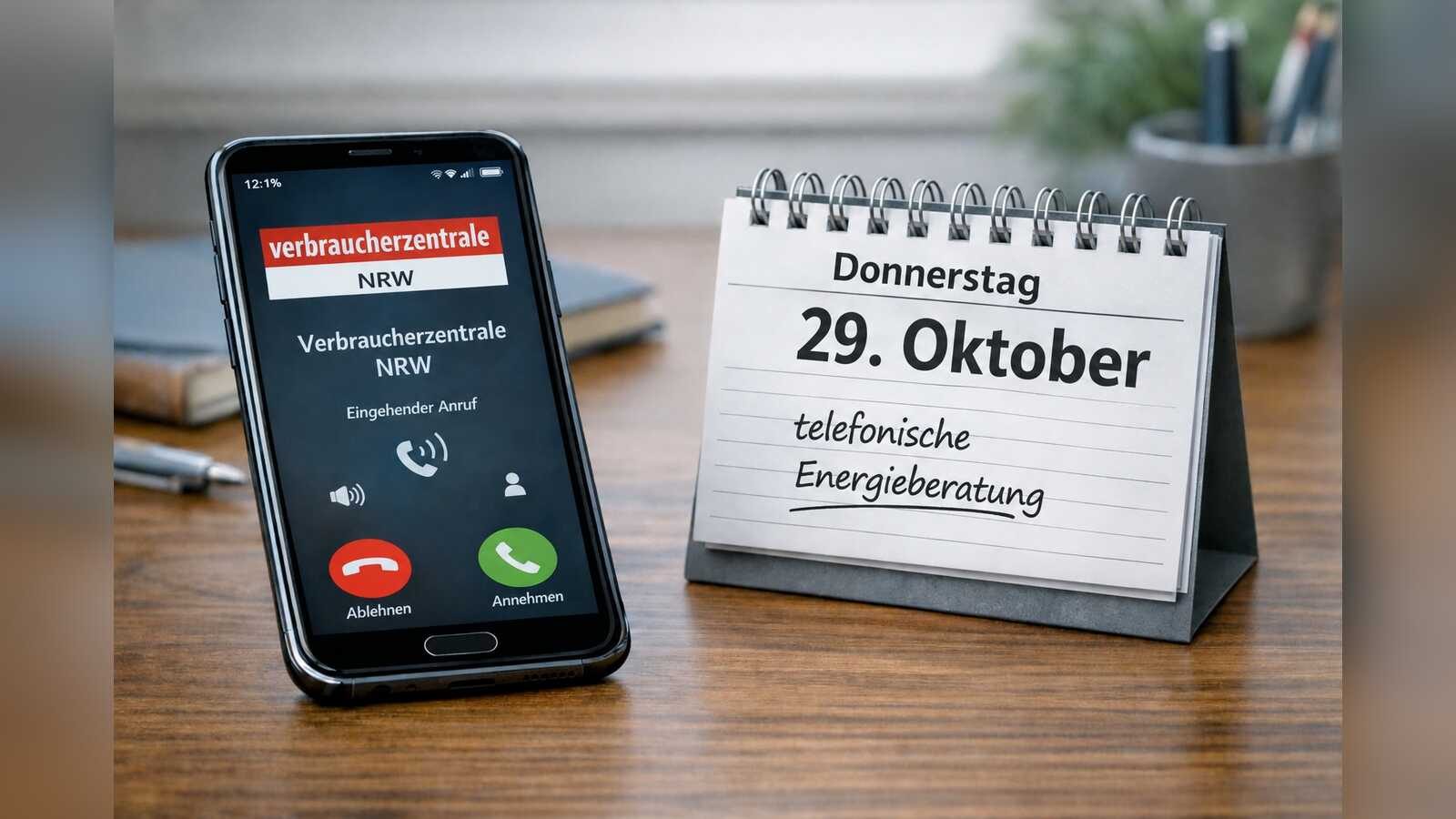 KI-generiertes Symbolbild zur telefonischen Energieberatung