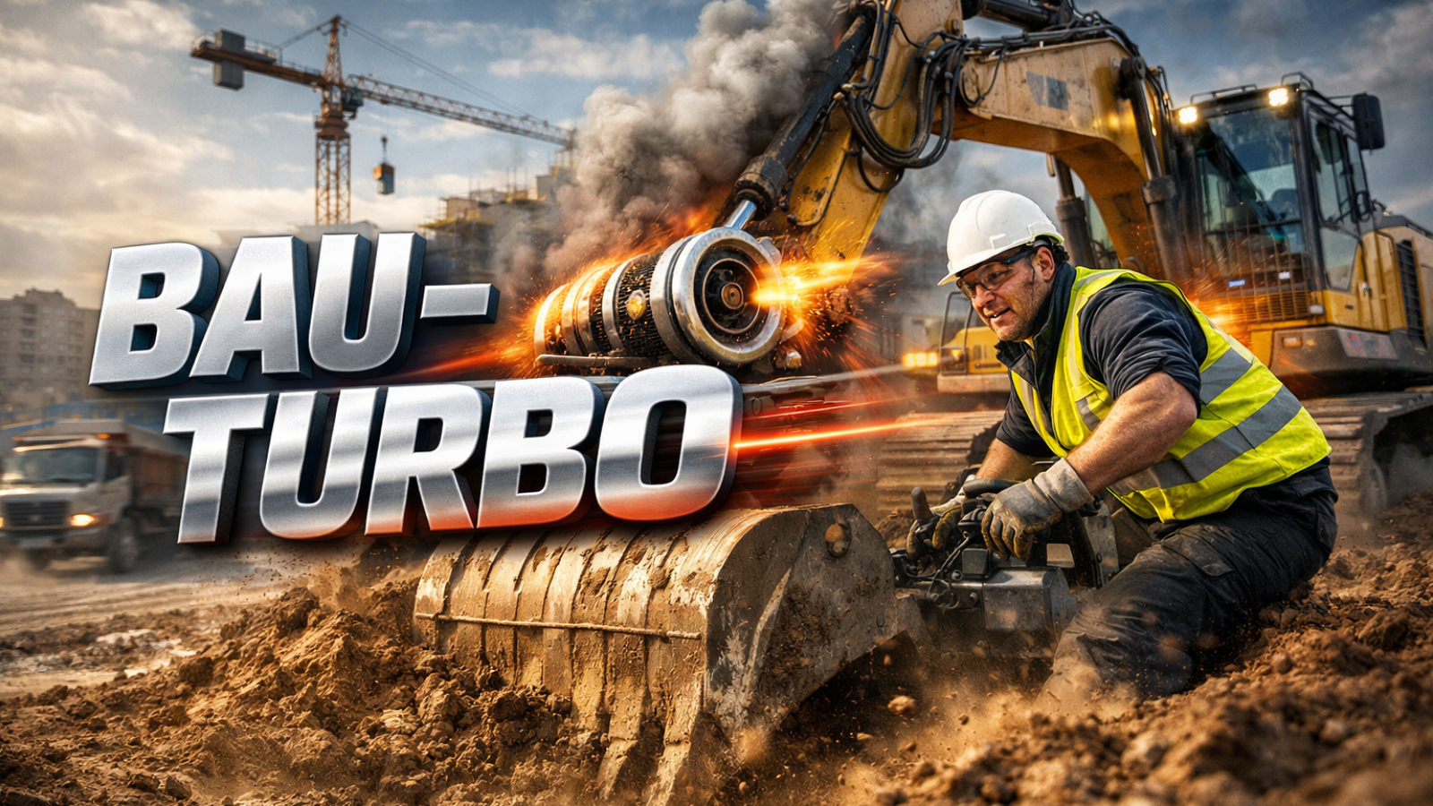 Turbo-betrieb auf der Baustelle