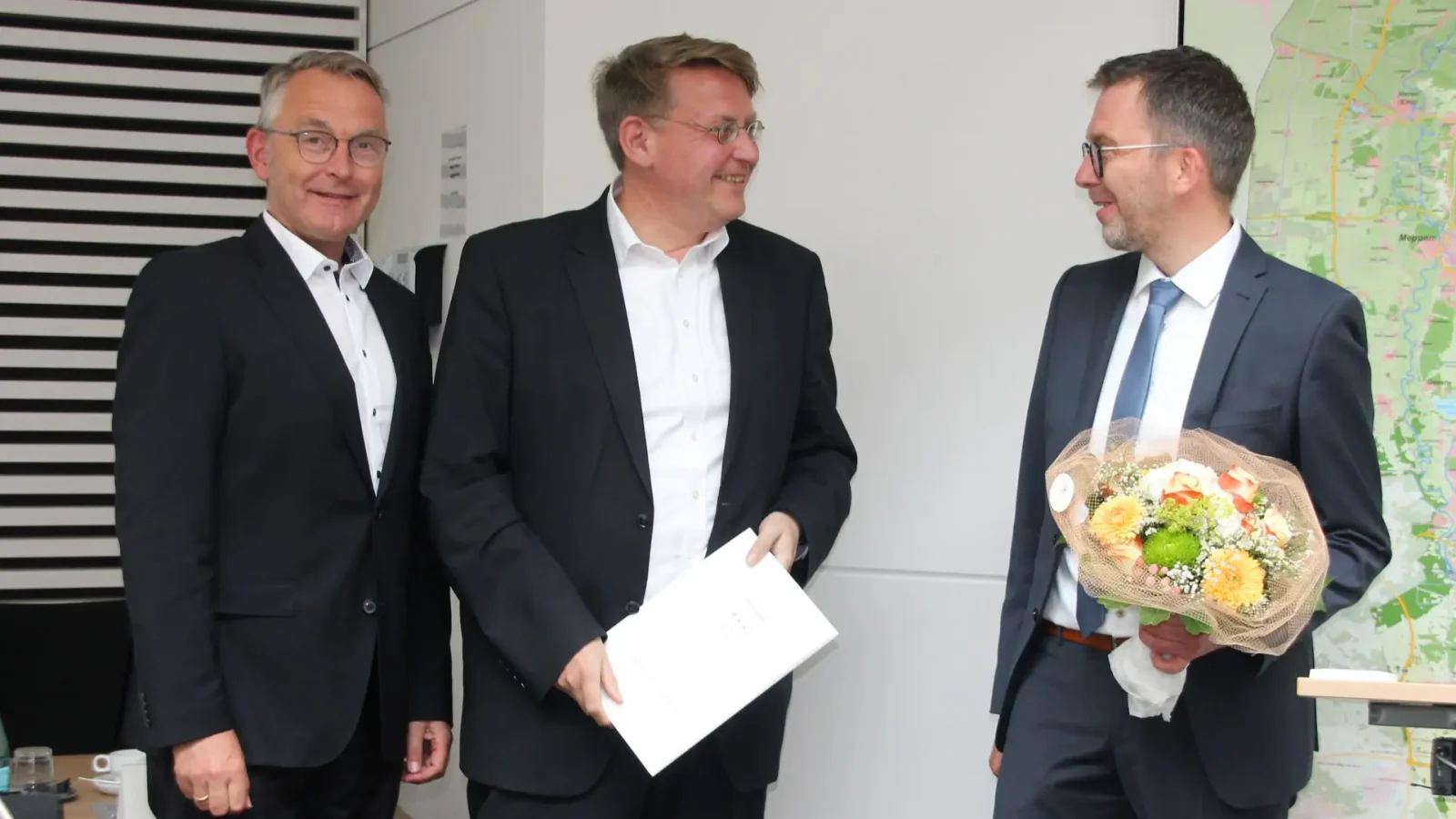 Wahlbeamter Exeler Gratulation