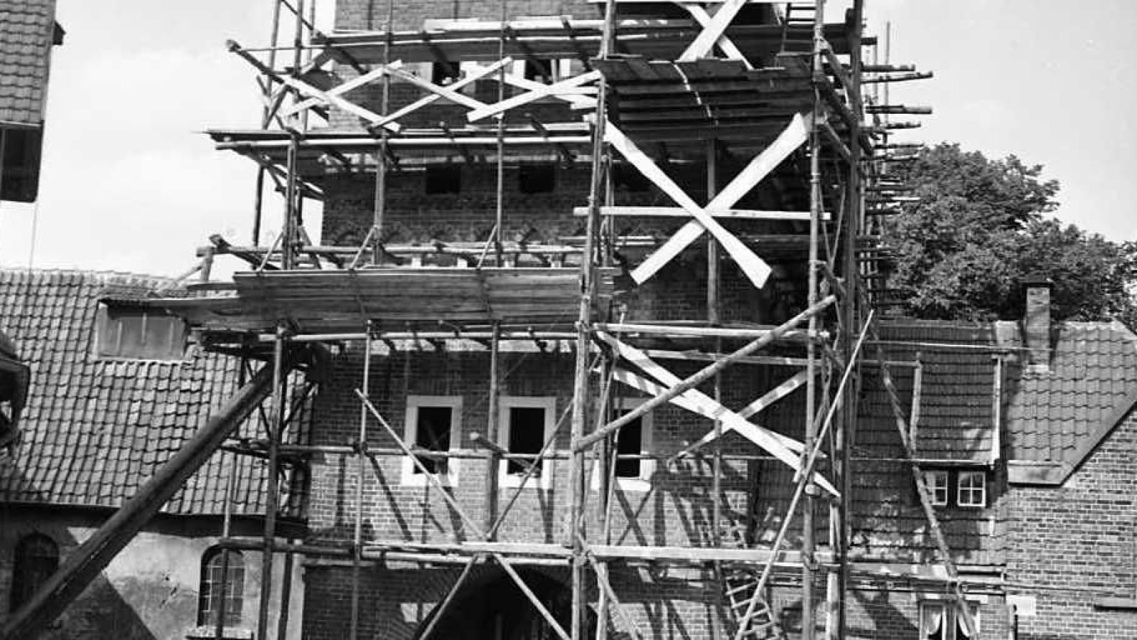 Walkenbrückentor Richtfest 1950 Fotograf Anton Walterbusch (c) Stadtarchiv Coesfeld