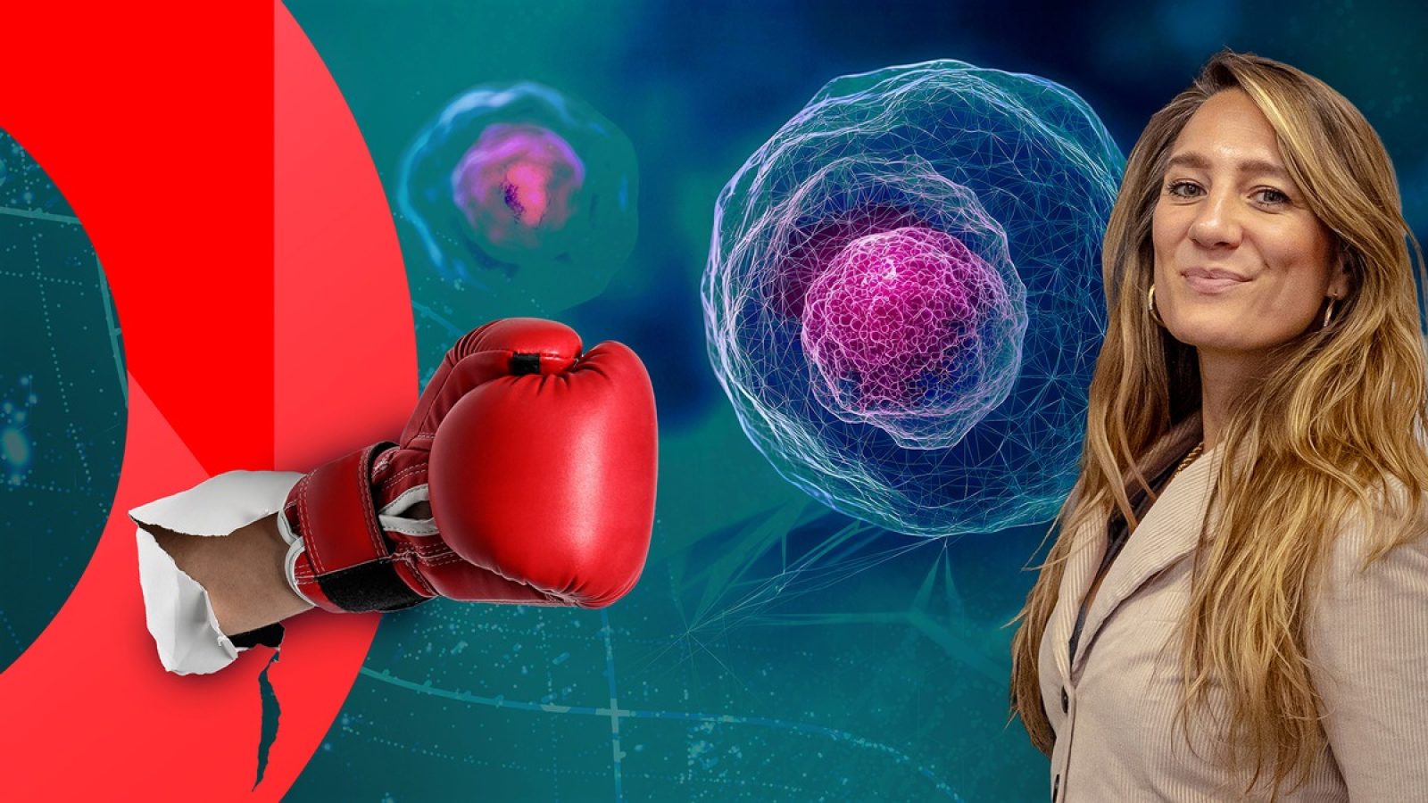 Jasmina Neudecker will herausfinden, wie sie ihr Krebsrisiko reduzieren kann und macht sich auf die Suche nach den Hacks gegen Krebs. / Nutzung des Bildes nur in Verbindung mit der Sendung inkl. Social Media.
Copyright: ZDF, Andrea Rumpler, Grafik Andrea Wagner / Weiterer Text über ots und www.presseportal.de/nr/6348 / Die Verwendung dieses Bildes für redaktionelle Zwecke ist unter Beachtung aller mitgeteilten Nutzungsbedingungen zulässig und dann auch honorarfrei. Veröffentlichung ausschließlich mit Bildrechte-Hinweis.