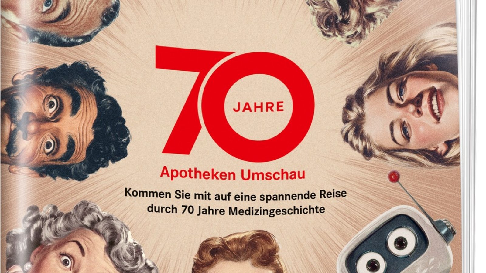 Apotheken Umschau feiert 70 Jahre: Gesundheitswissen im Wandel der Zeit und eine klare Haltung für die Zukunft. Die Verwendung dieses Bildes ist für redaktionelle Zwecke bis zum 14.01.2029 zulässig, jedoch ausschließlich mit Bezug auf die ursprüngliche Meldung und nur mit vollständigem Bildrechtehinweis. / Weiterer Text über ots und www.presseportal.de/nr/52139 / Die Verwendung dieses Bildes für redaktionelle Zwecke ist unter Beachtung aller mitgeteilten Nutzungsbedingungen zulässig und dann auch honorarfrei. Veröffentlichung ausschließlich mit Bildrechte-Hinweis.