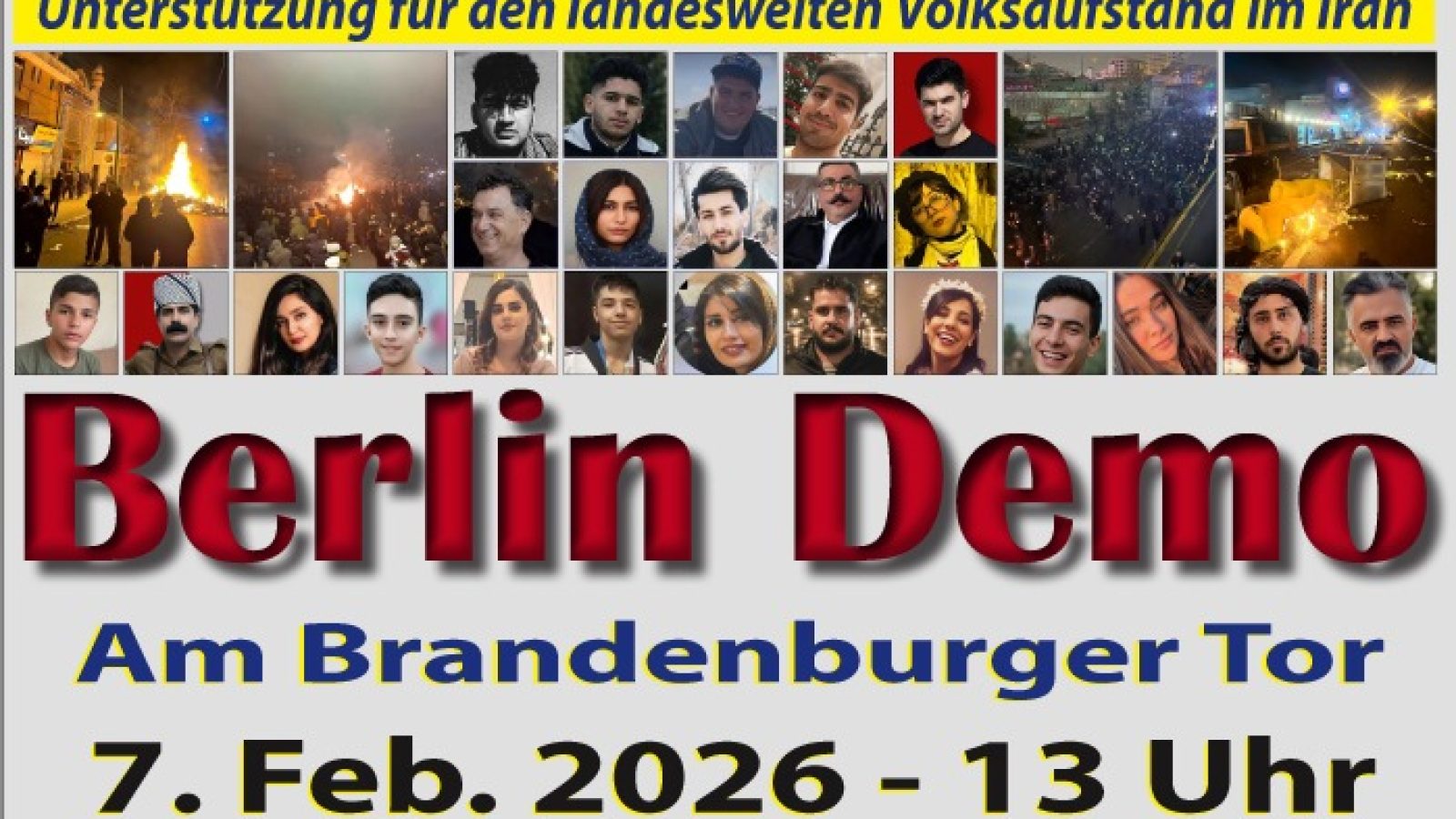 Free Iran-Massenkundgebung in Berlin / Weiterer Text über ots und www.presseportal.de/nr/146655 / Die Verwendung dieses Bildes für redaktionelle Zwecke ist unter Beachtung aller mitgeteilten Nutzungsbedingungen zulässig und dann auch honorarfrei. Veröffentlichung ausschließlich mit Bildrechte-Hinweis.