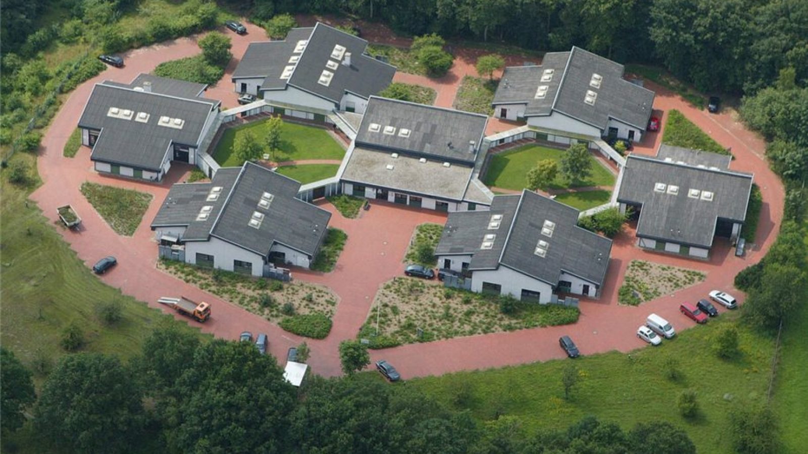 Luftbild vom Grafschafter TechnologieZentrum GmbH in Nordhorn, Enschedestraße 14.