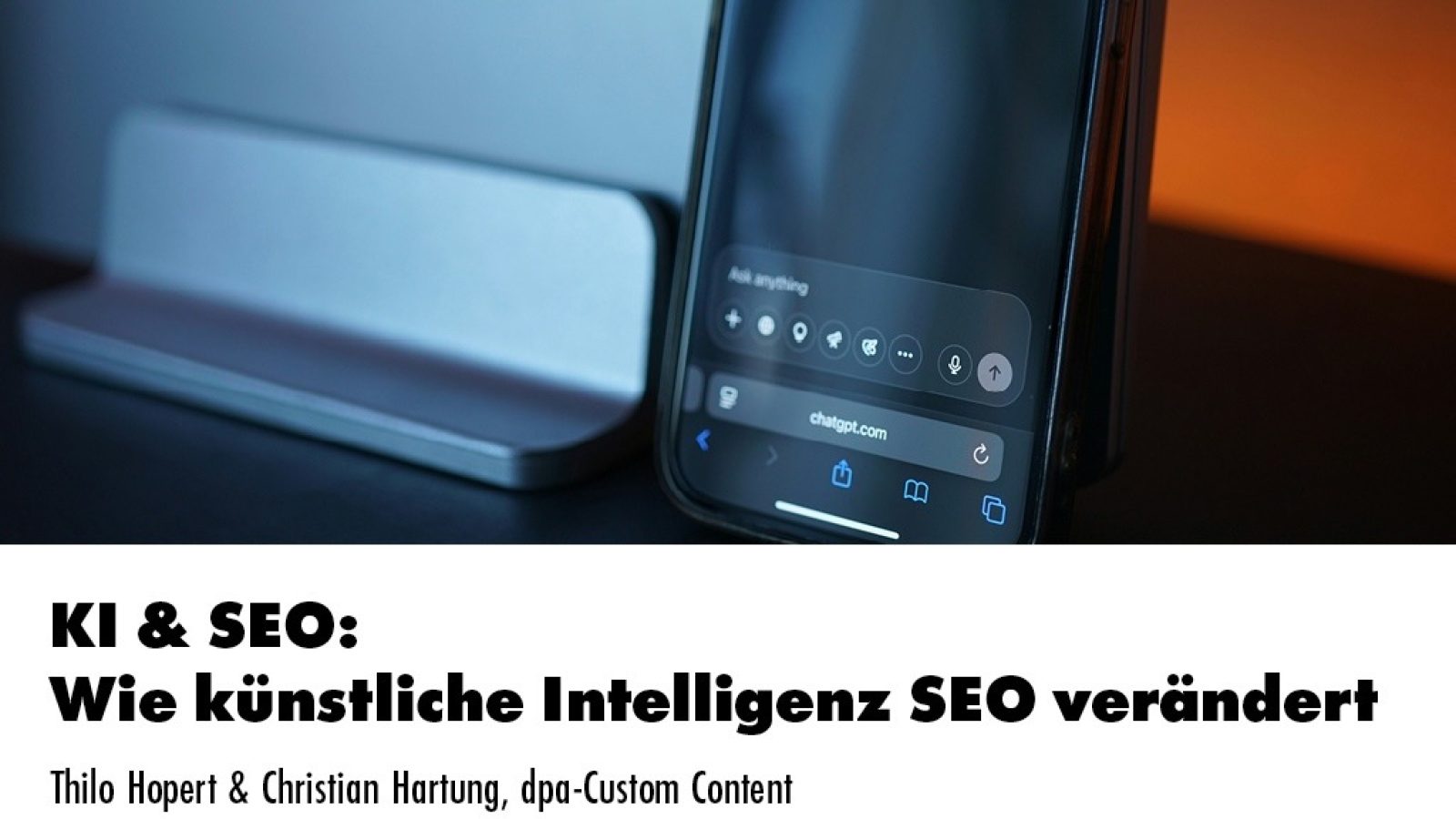 Künstliche Intelligenz und Suchmaschinenoptimierung: Wie Ihre Inhalte heute gefunden werden / Weiterer Text über ots und www.presseportal.de/nr/166760 / Die Verwendung dieses Bildes für redaktionelle Zwecke ist unter Beachtung aller mitgeteilten Nutzungsbedingungen zulässig und dann auch honorarfrei. Veröffentlichung ausschließlich mit Bildrechte-Hinweis.