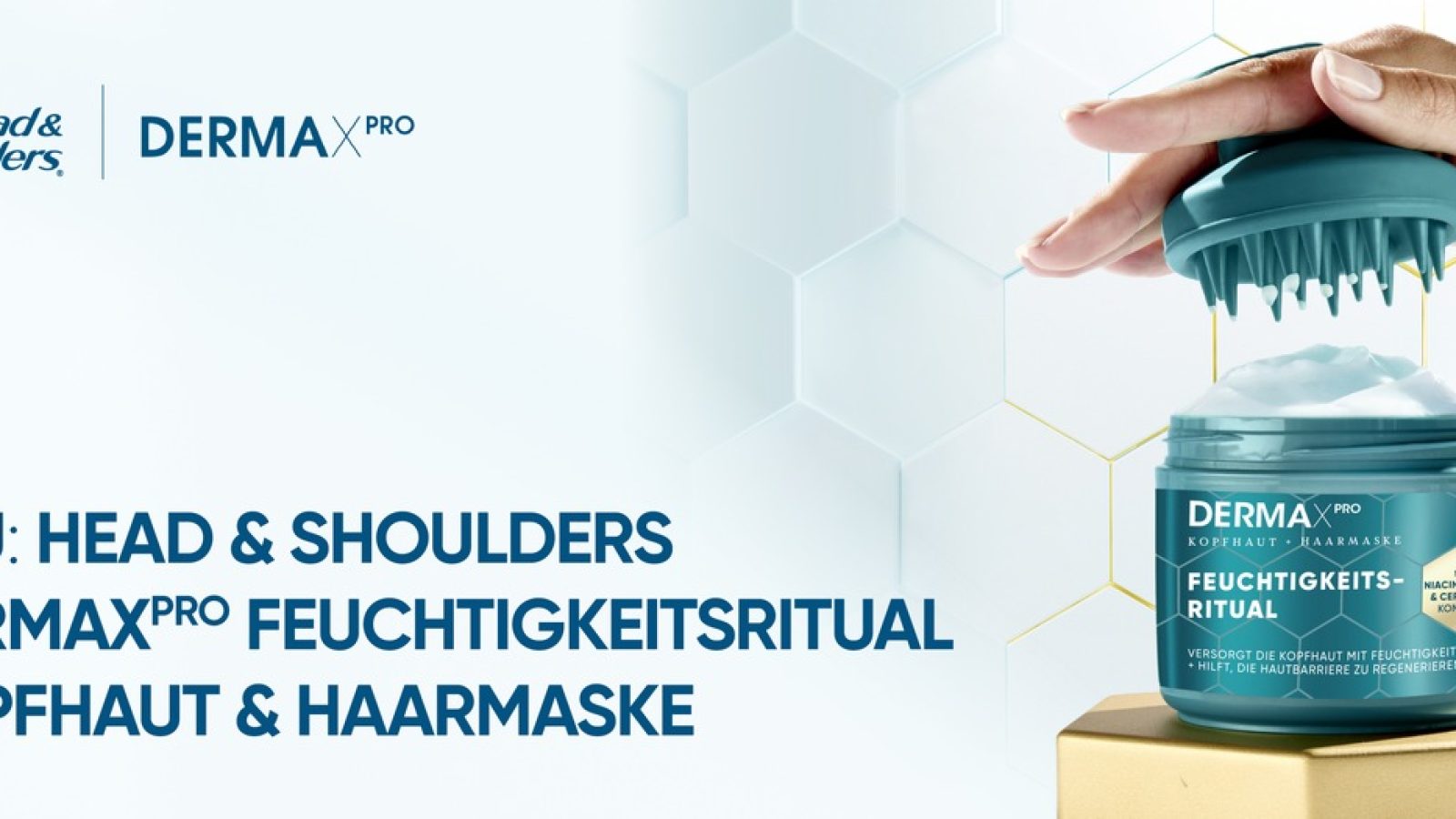 Head & Shoulders DERMAXPRO Feuchtigkeitsritual Kopfhaut und Haarmaske / Weiterer Text über ots und www.presseportal.de/nr/13483 / Die Verwendung dieses Bildes für redaktionelle Zwecke ist unter Beachtung aller mitgeteilten Nutzungsbedingungen zulässig und dann auch honorarfrei. Veröffentlichung ausschließlich mit Bildrechte-Hinweis.