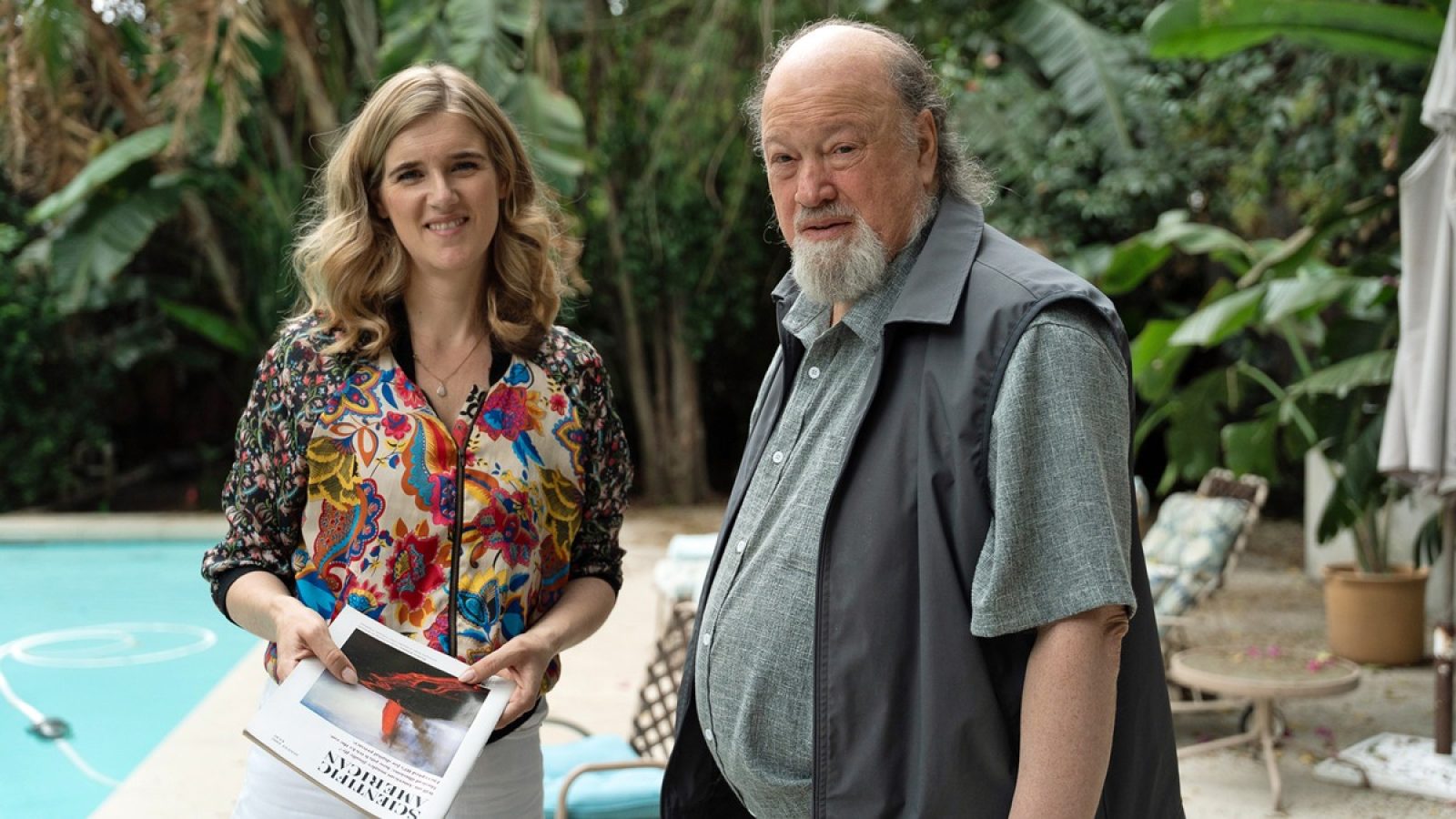 In den USA trifft sich Katjana Gerz mit David Chaum, dem "Gründervater" der Blockchain-Technologie. 
Nutzung des Bildes nur in Verbindung mit der Sendung inkl. Social Media / / Weiterer Text über ots und www.presseportal.de/nr/7840 / Die Verwendung dieses Bildes für redaktionelle Zwecke ist unter Beachtung aller mitgeteilten Nutzungsbedingungen zulässig und dann auch honorarfrei. Veröffentlichung ausschließlich mit Bildrechte-Hinweis.