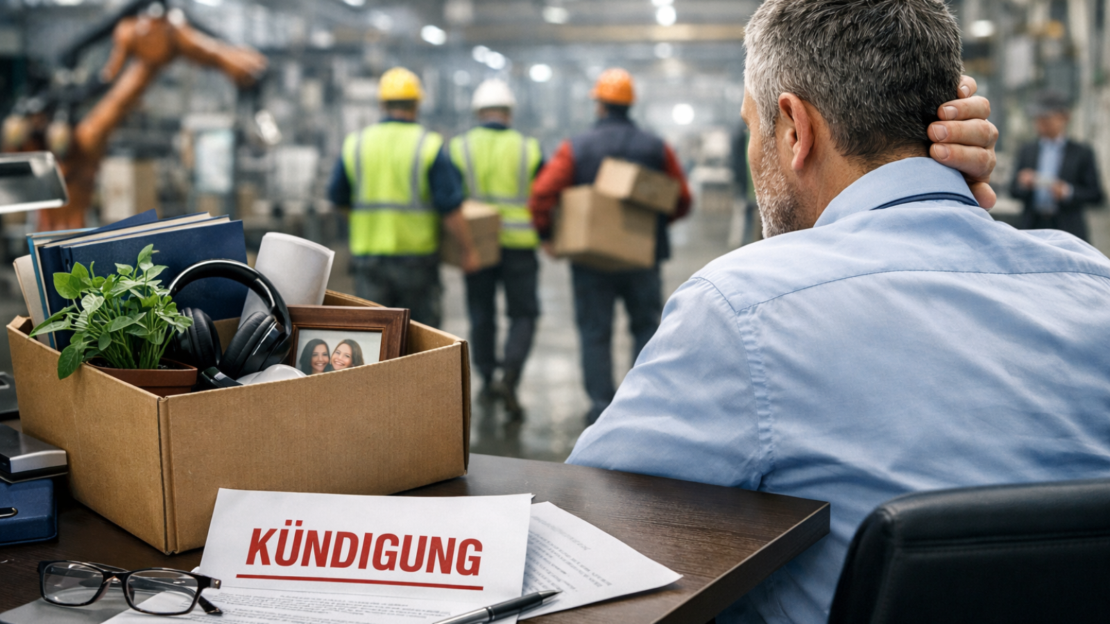 kuendigung abschied im buero