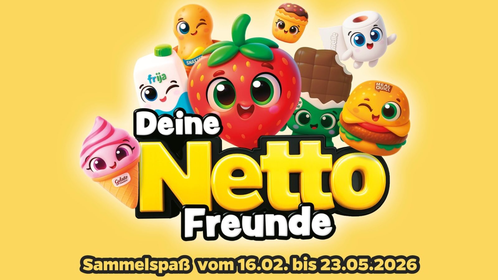 Sammelspaß bei Netto: Acht exklusive "Netto Freunde" im neuen Loyalty-Programm / Weiterer Text über ots und www.presseportal.de/nr/144829 / Die Verwendung dieses Bildes für redaktionelle Zwecke ist unter Beachtung aller mitgeteilten Nutzungsbedingungen zulässig und dann auch honorarfrei. Veröffentlichung ausschließlich mit Bildrechte-Hinweis.